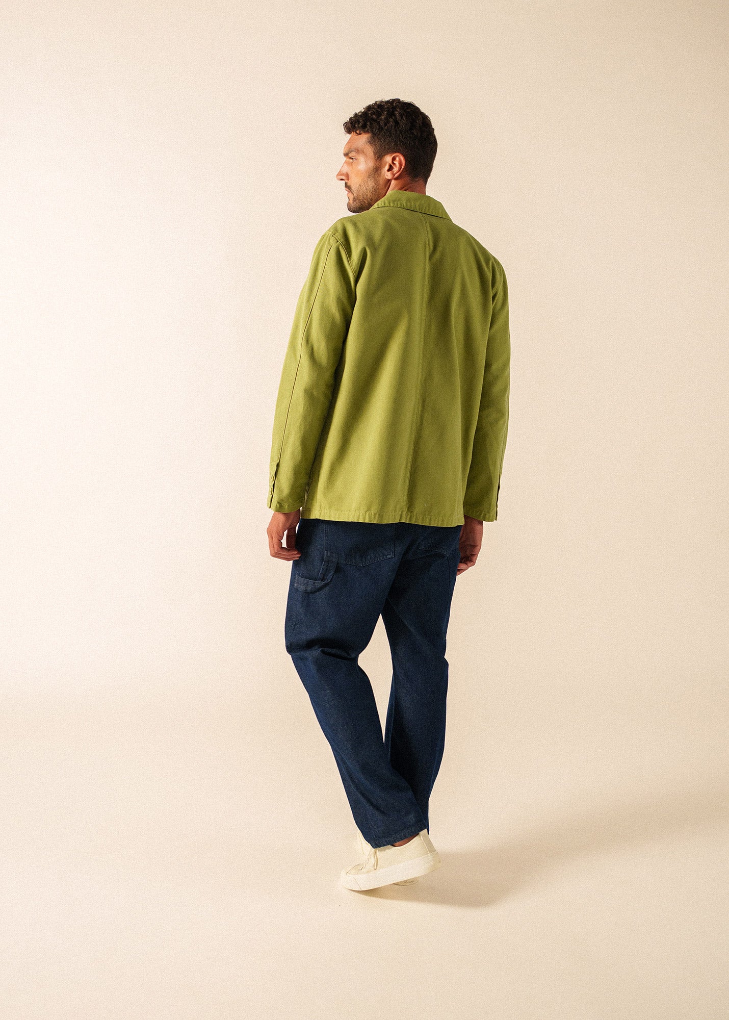 French Chore Coat, Navy, Unisex Sizing, Cotton, Saint James