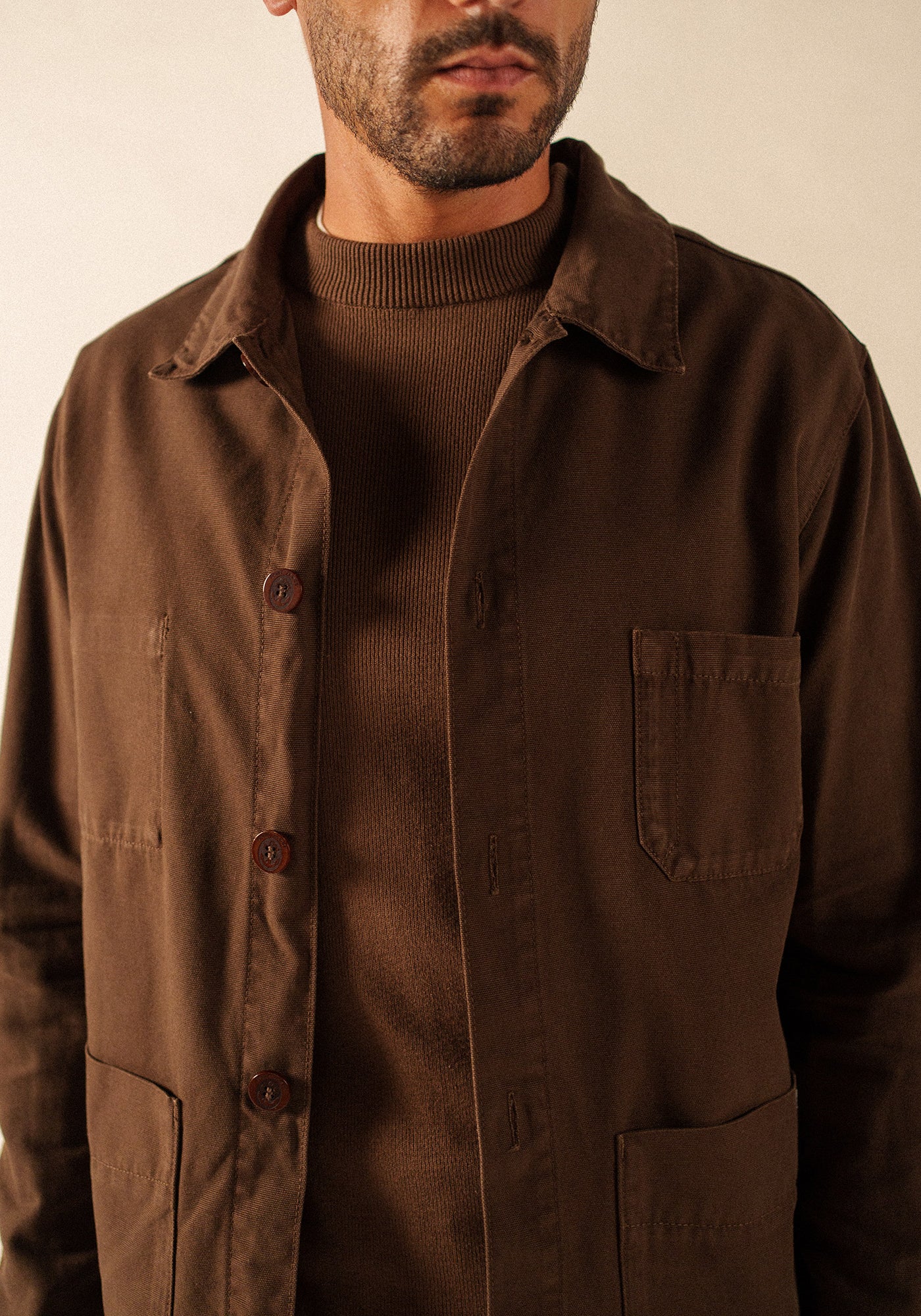 SIROCCO II French Chore Jacket (CHOCOLATE)