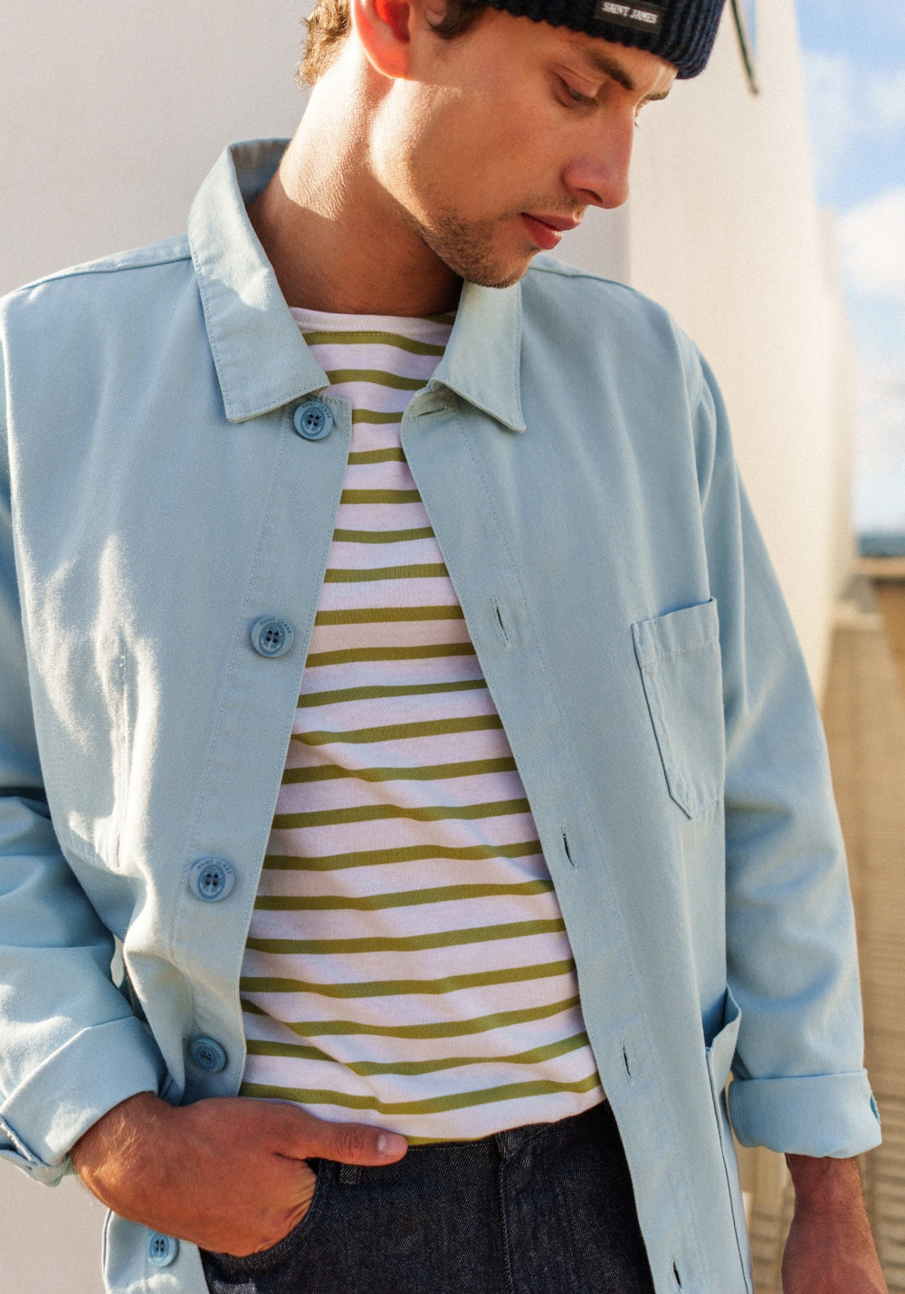 SIROCCO III French Chore Jacket (SKYLIGHT BLUE)