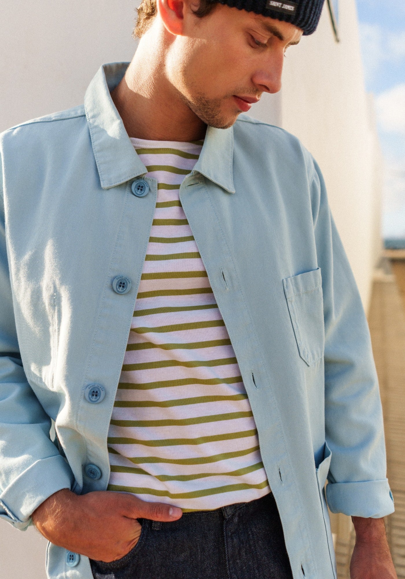 SIROCCO III French Chore Jacket (SKYLIGHT BLUE)