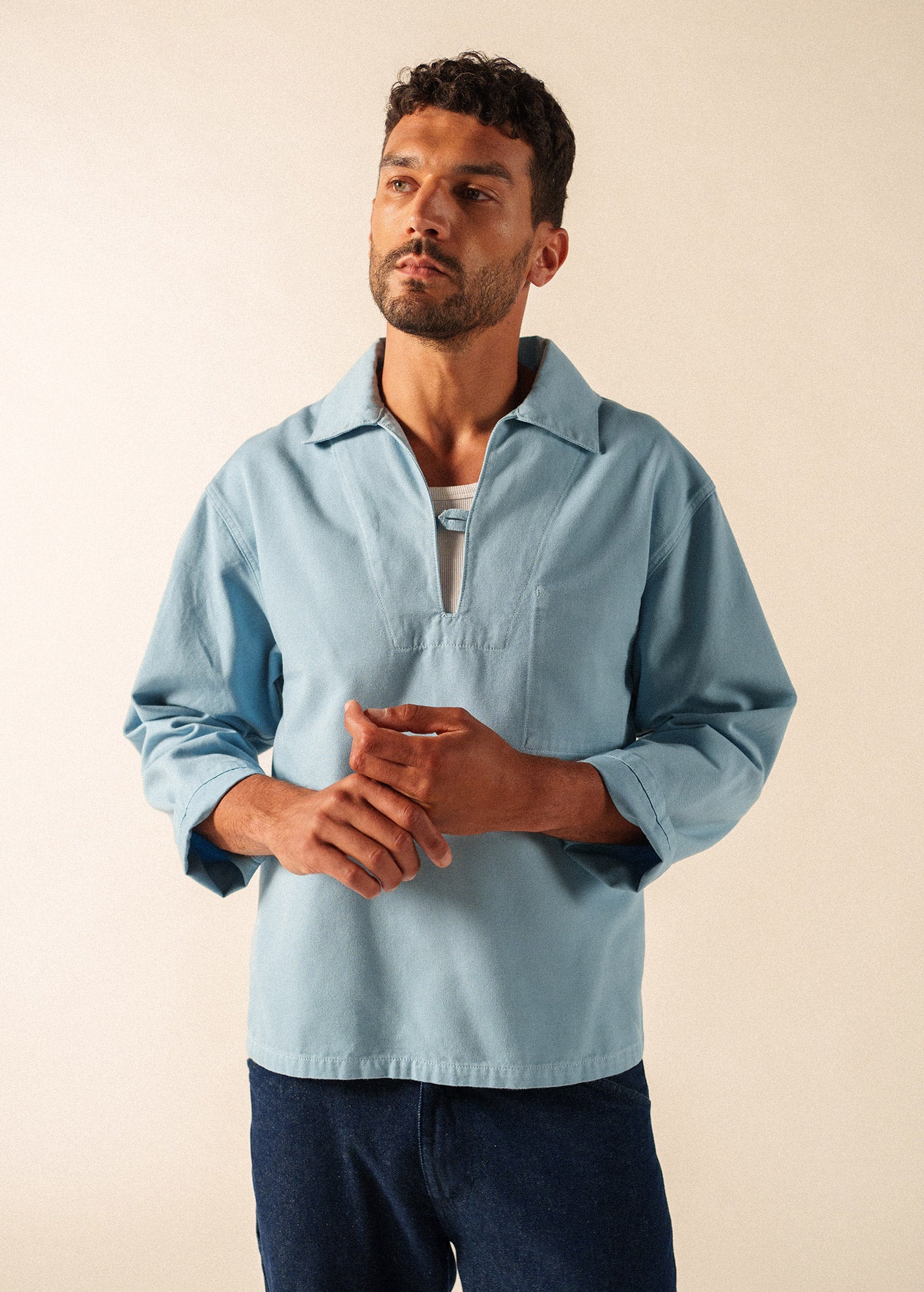 【せんちょー夢】  SAILING JACKET Men's Smock Style Sailor Jacket | Saint James® Official Site