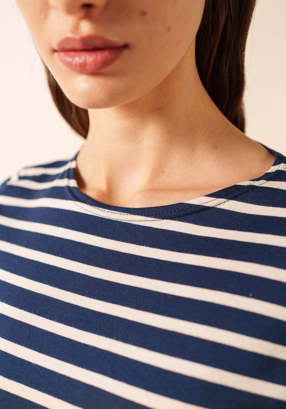 Etrille II Nautical Striped Tee (NAVY / ECRU)