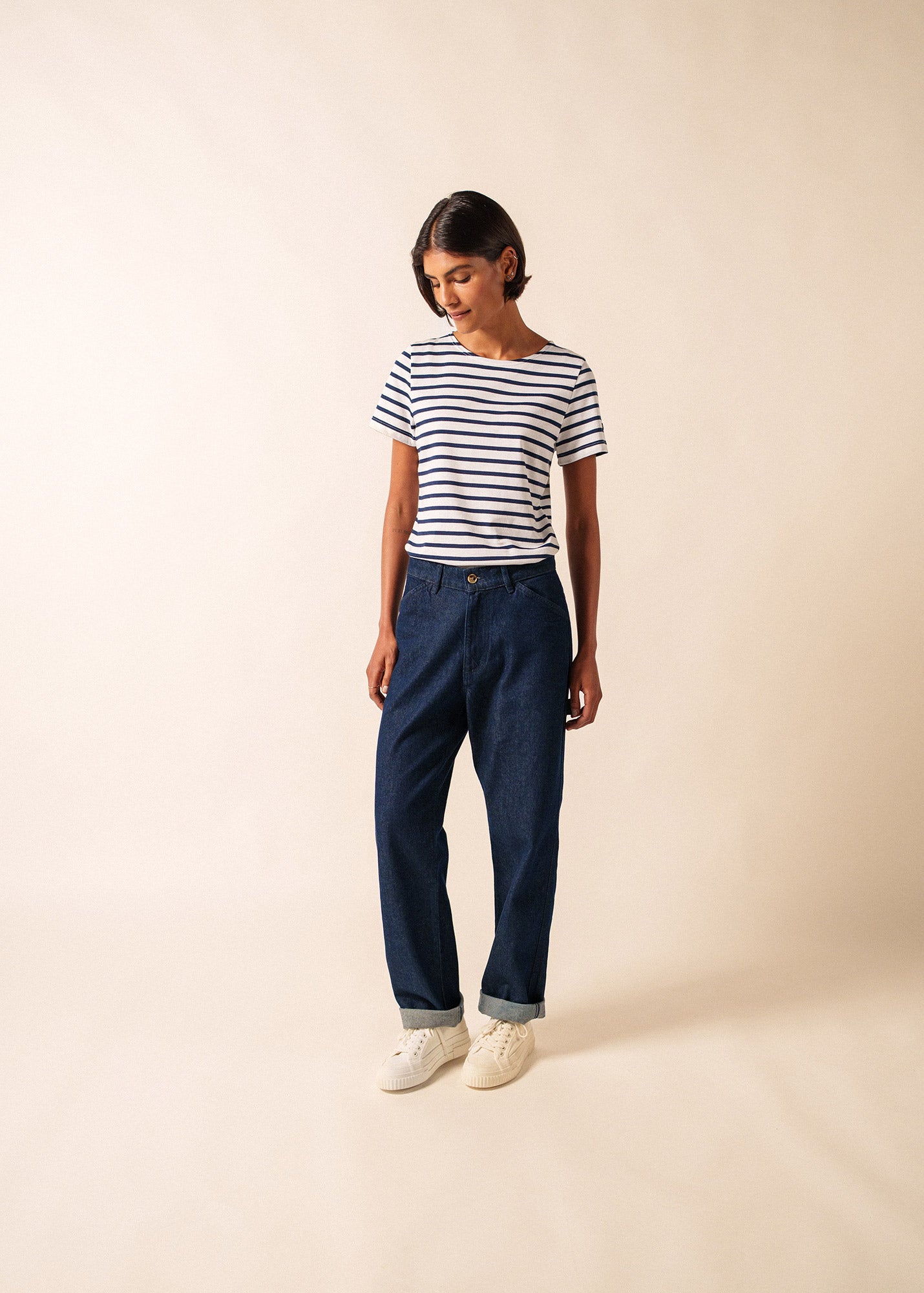 Nautical Stripe Tee - Etrille II - Saint James - Women's Fit