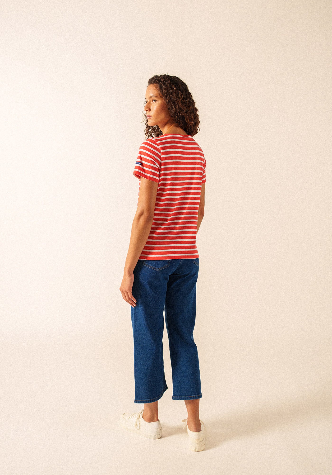 ETRILLE II Nautical Striped Tee (POPPY RED / WHITE)