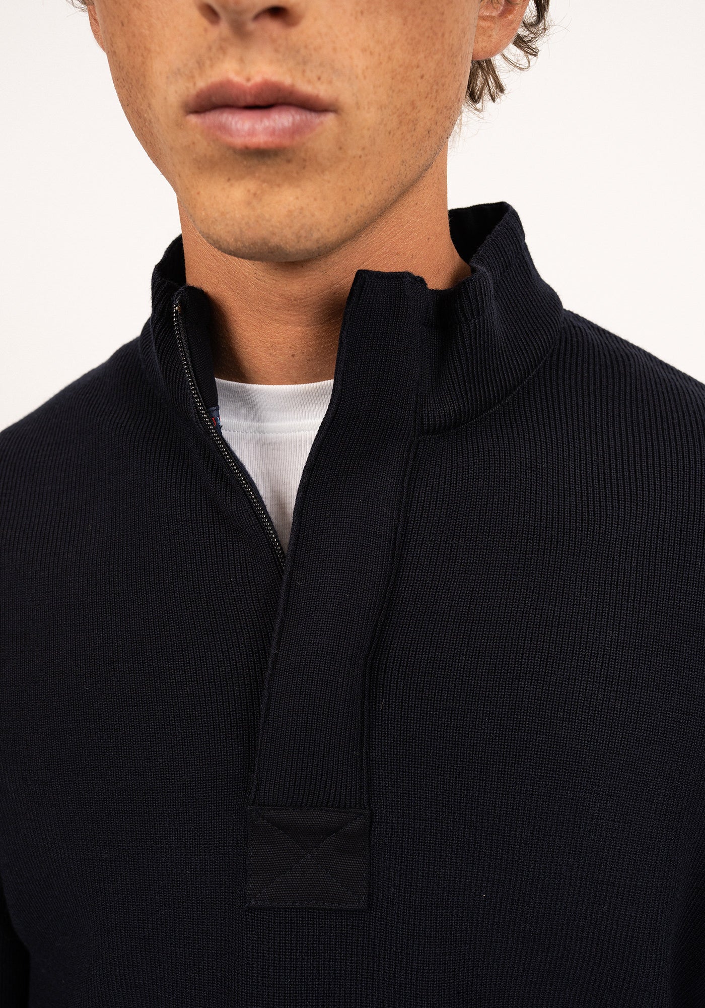 Loup de Mer II Wool Sweater (NAVY)
