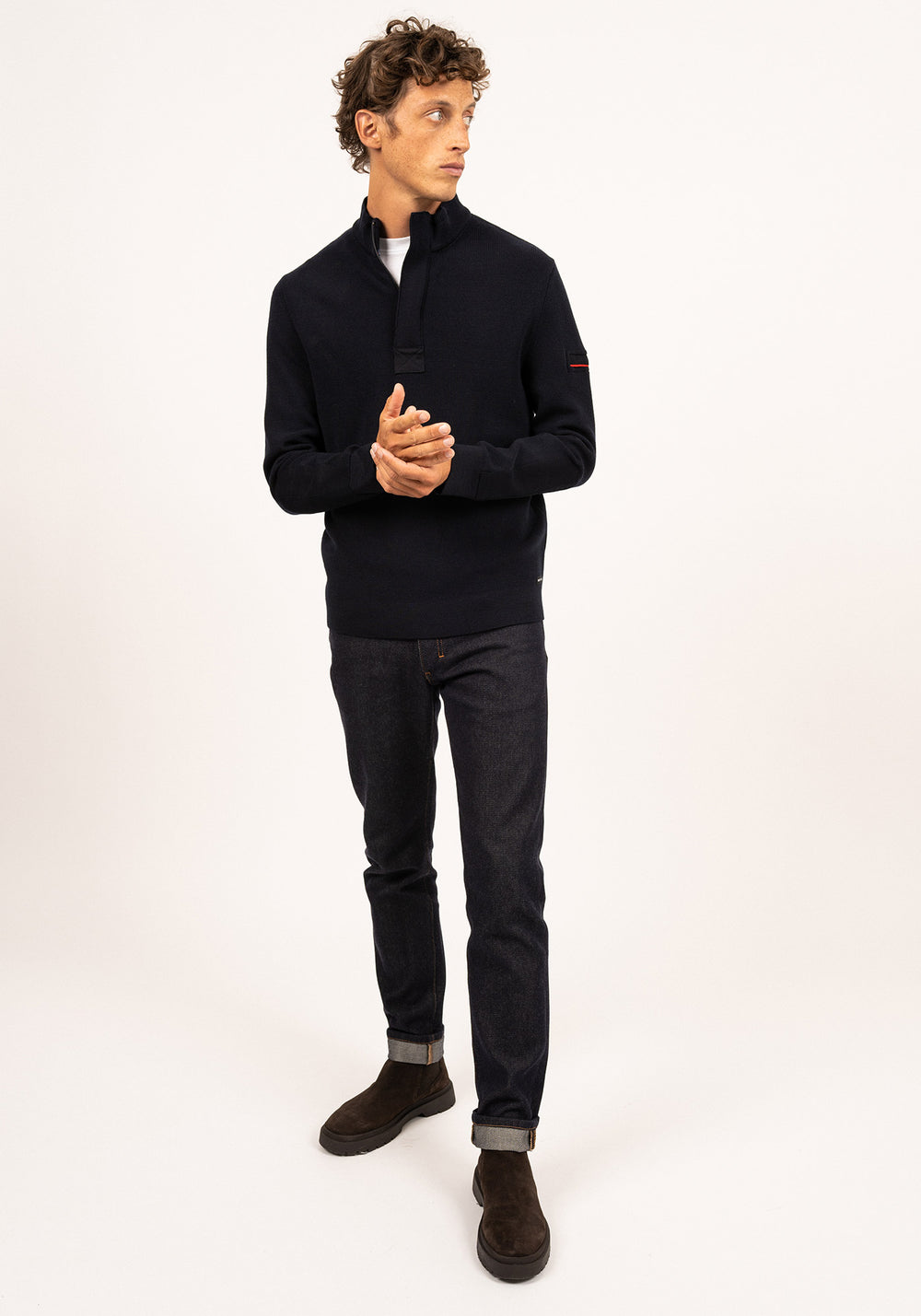 Loup de Mer II Wool Sweater (NAVY)