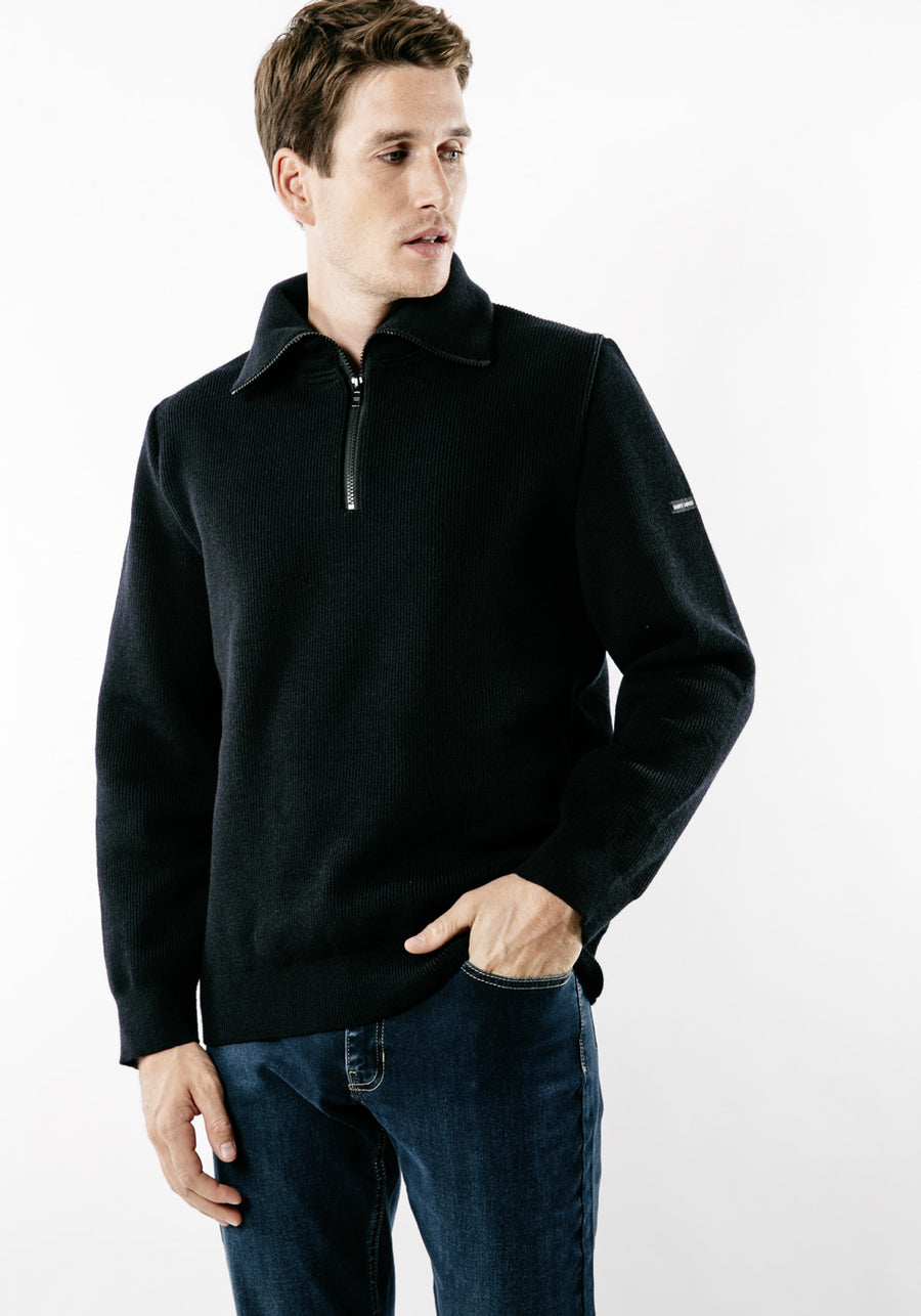 Cotentin III Trucker Sweater (NAVY)