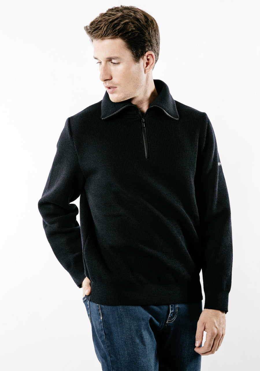 Cotentin III Trucker Sweater (NAVY)