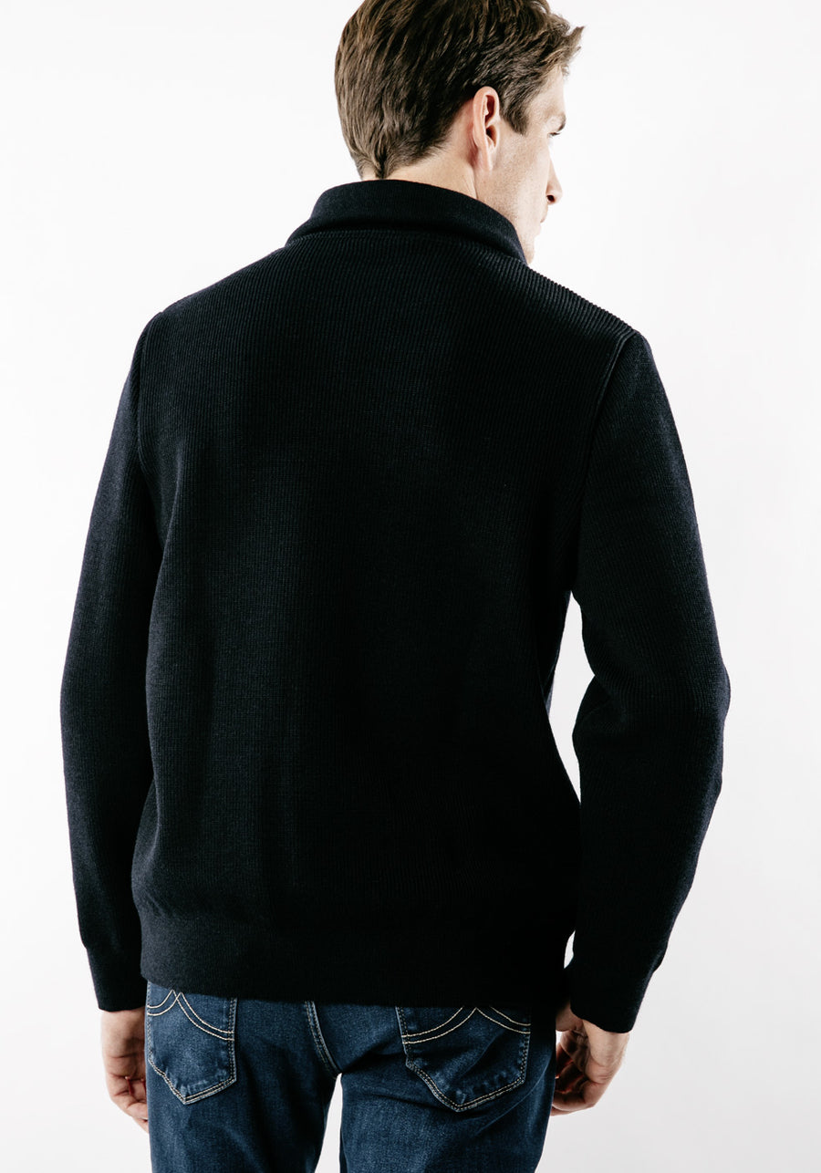 Cotentin III Trucker Sweater (NAVY)