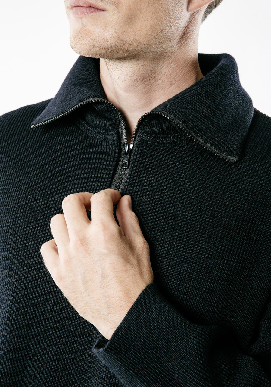 Cotentin III Trucker Sweater (NAVY)