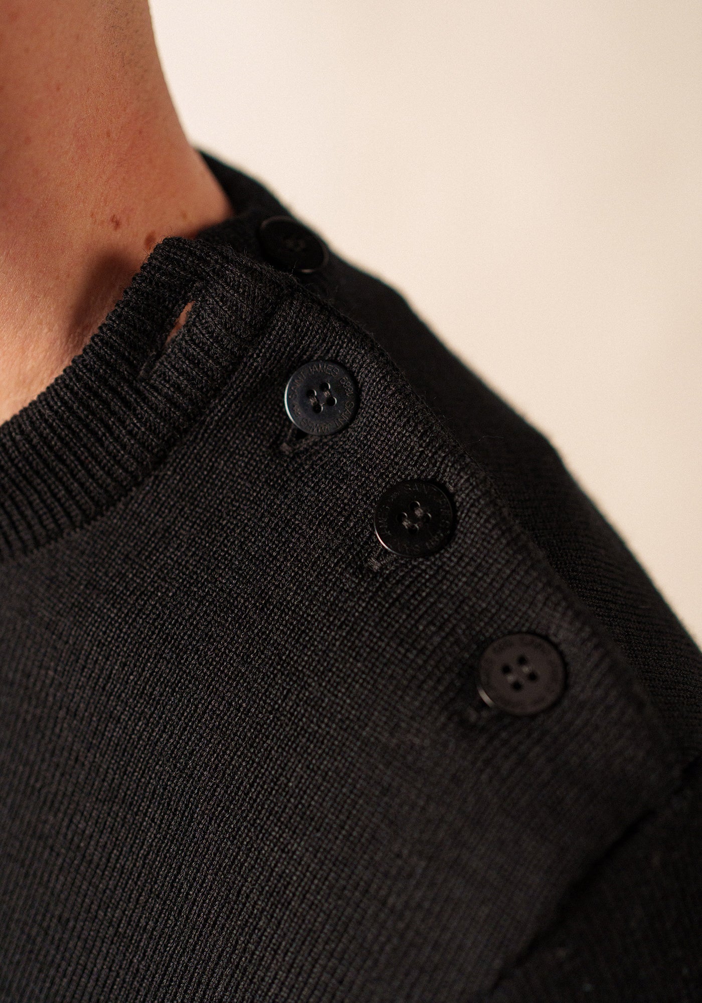 Cancale Fisherman Sweater (BLACK)