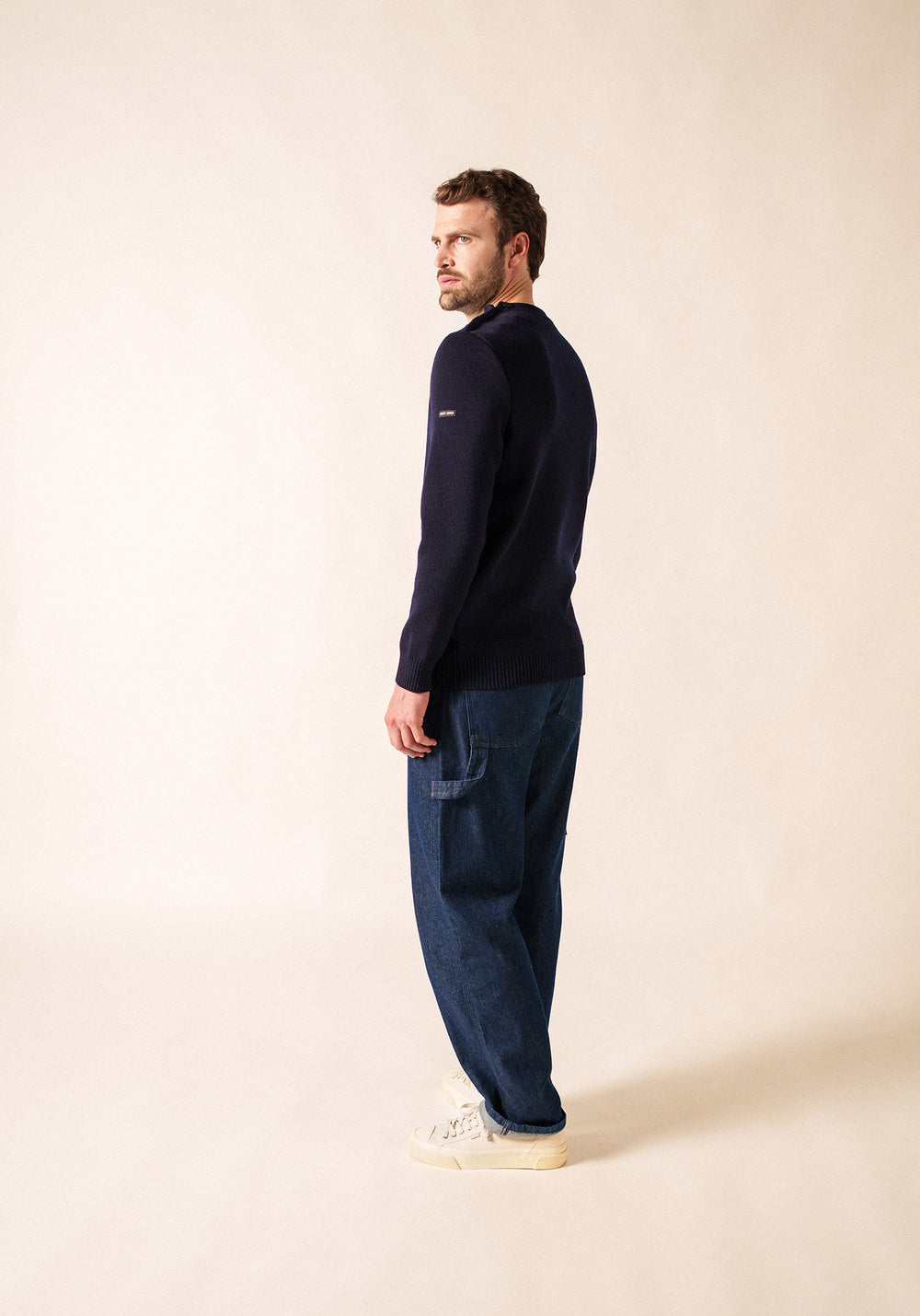 Cancale Fisherman Sweater (DARK BLUE)