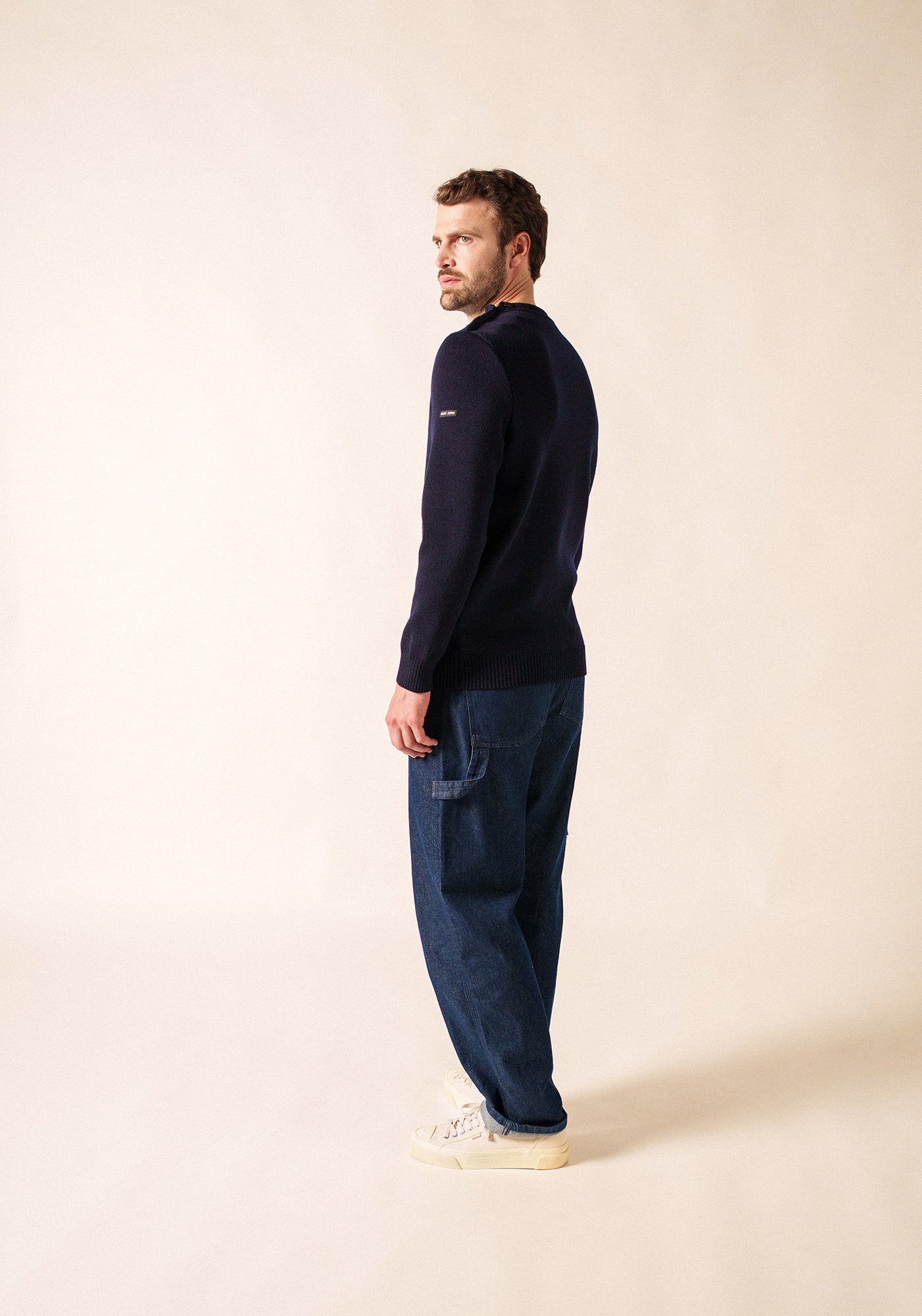 Cancale Fisherman Sweater (DARK BLUE)