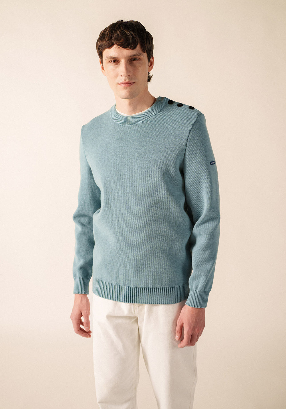 CANCALE Fisherman Sweater (LIGHT COASTAL BLUE)