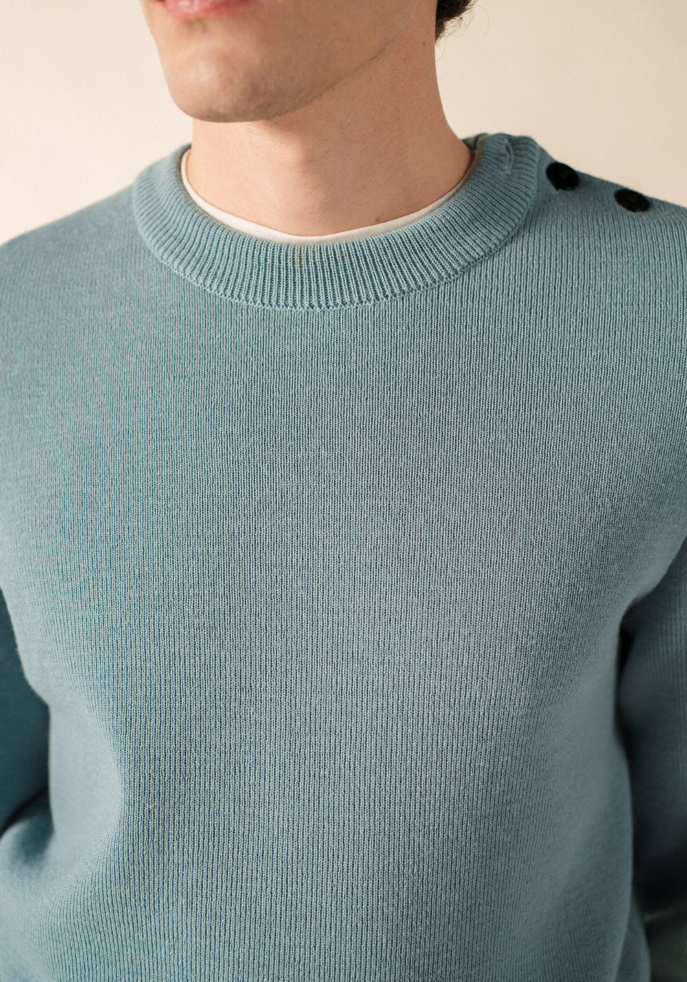 CANCALE Fisherman Sweater (LIGHT COASTAL BLUE)