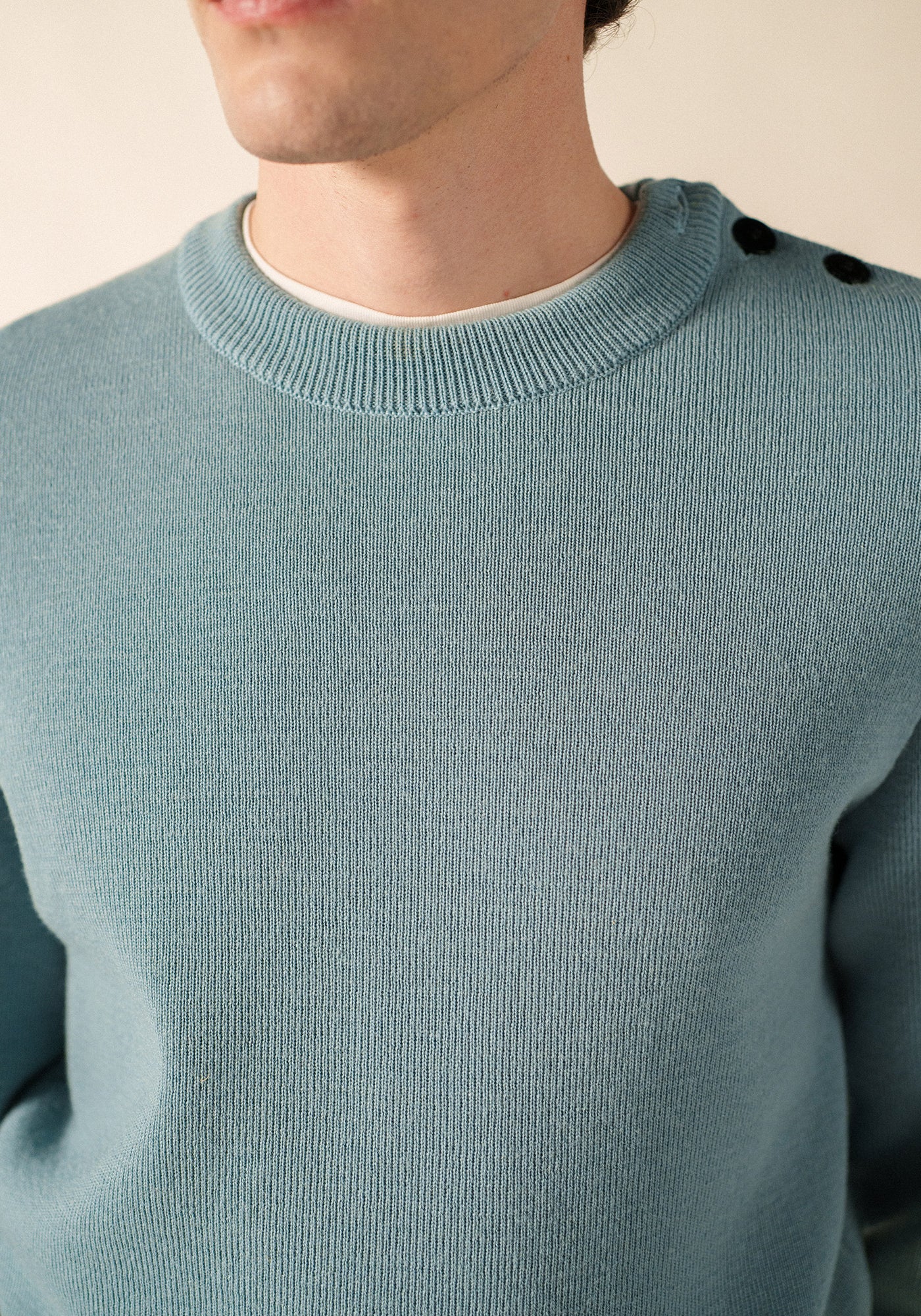CANCALE Fisherman Sweater (LIGHT COASTAL BLUE)