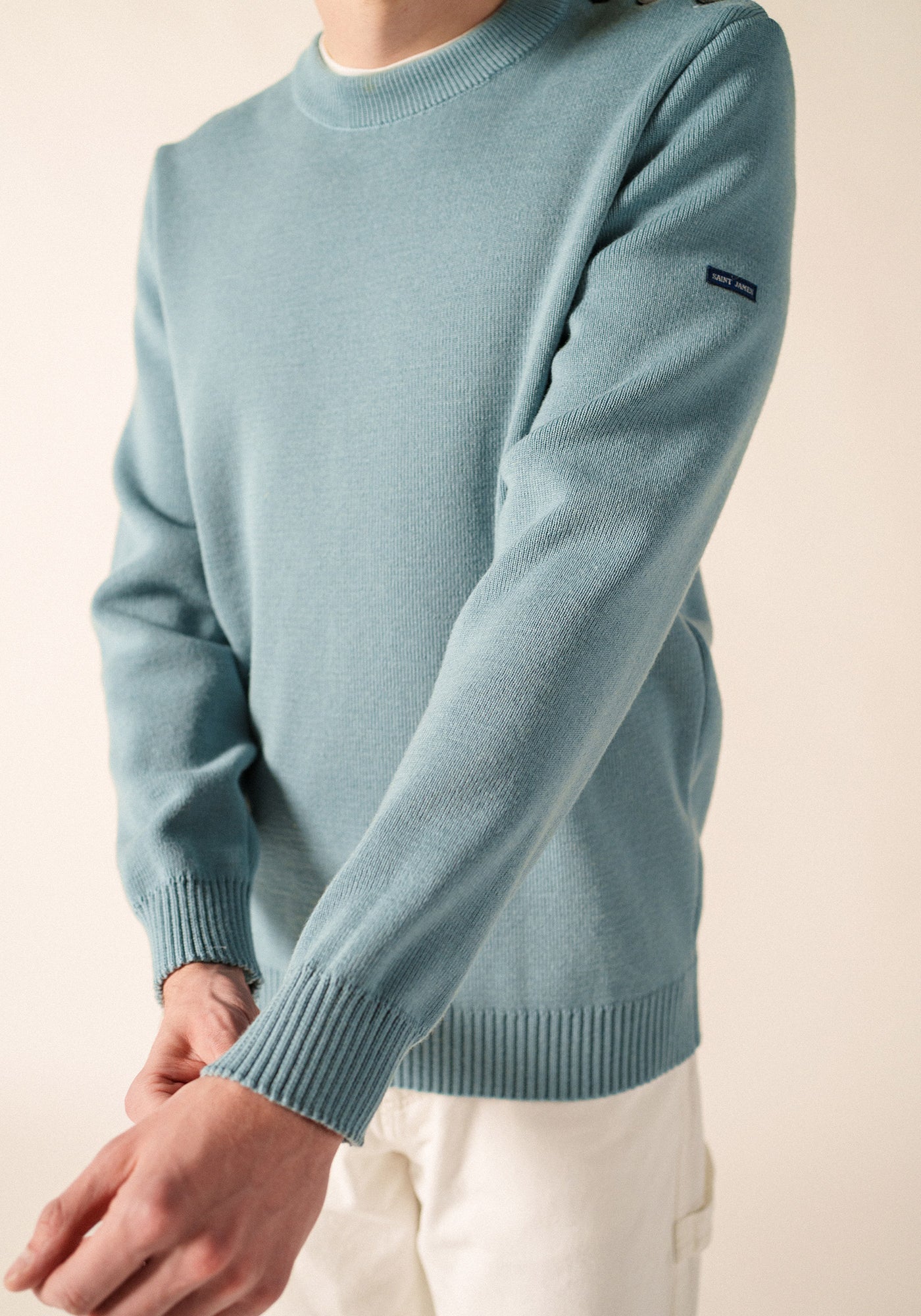 CANCALE Fisherman Sweater (LIGHT COASTAL BLUE)
