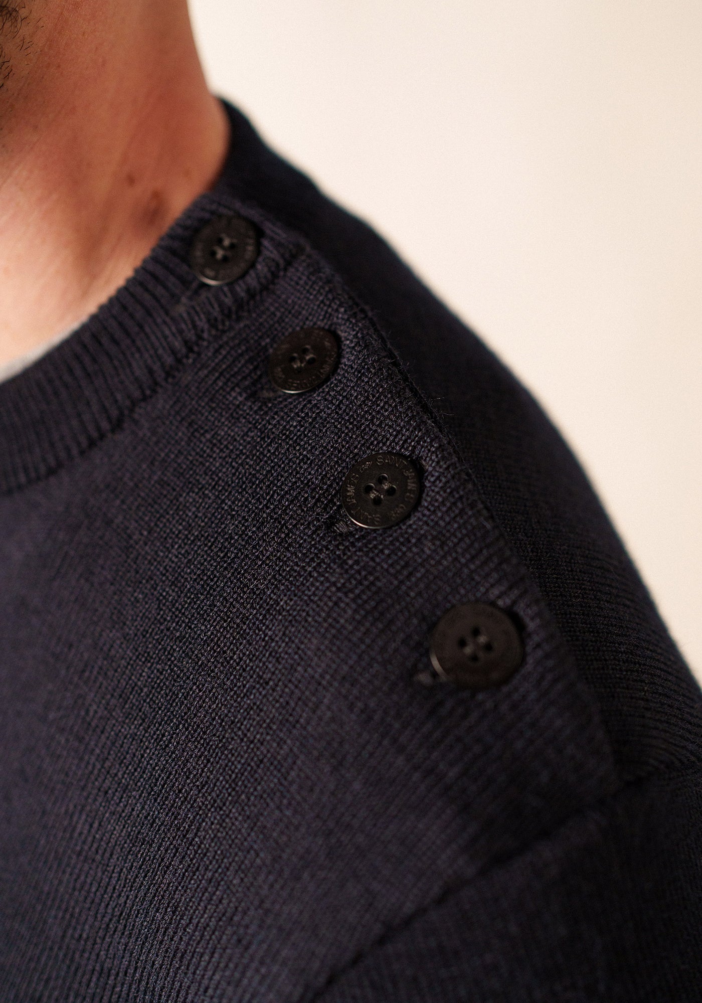 Cancale Fisherman Sweater (NAVY)