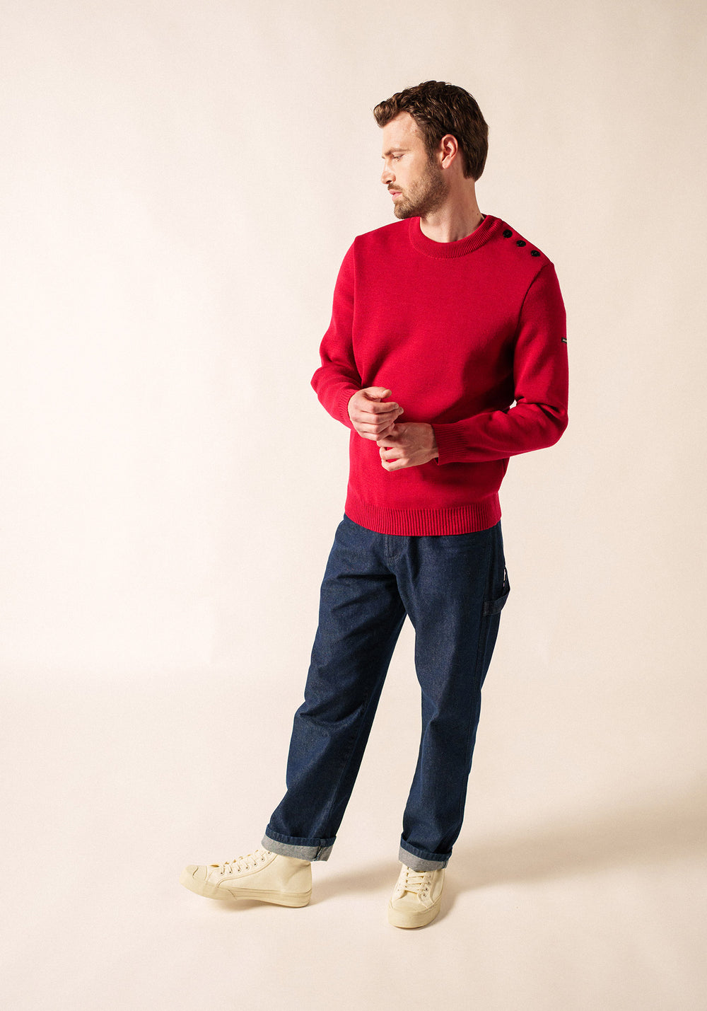 Cancale Fisherman Sweater (MAROON)