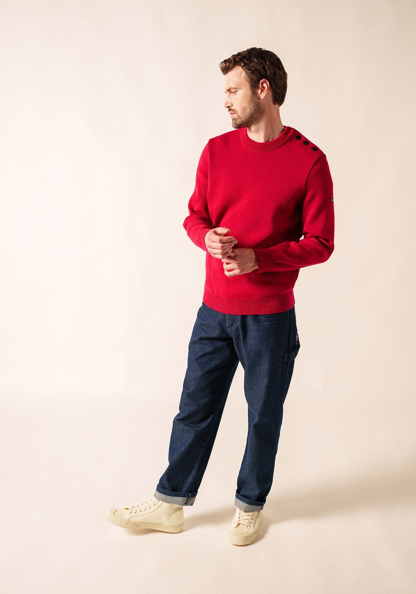 CANCALE Fisherman Sweater (MAROON)