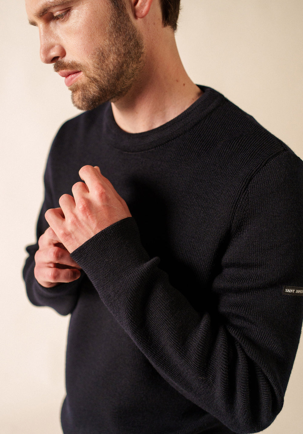 Locronan III Crew Neck Sweater (NAVY)
