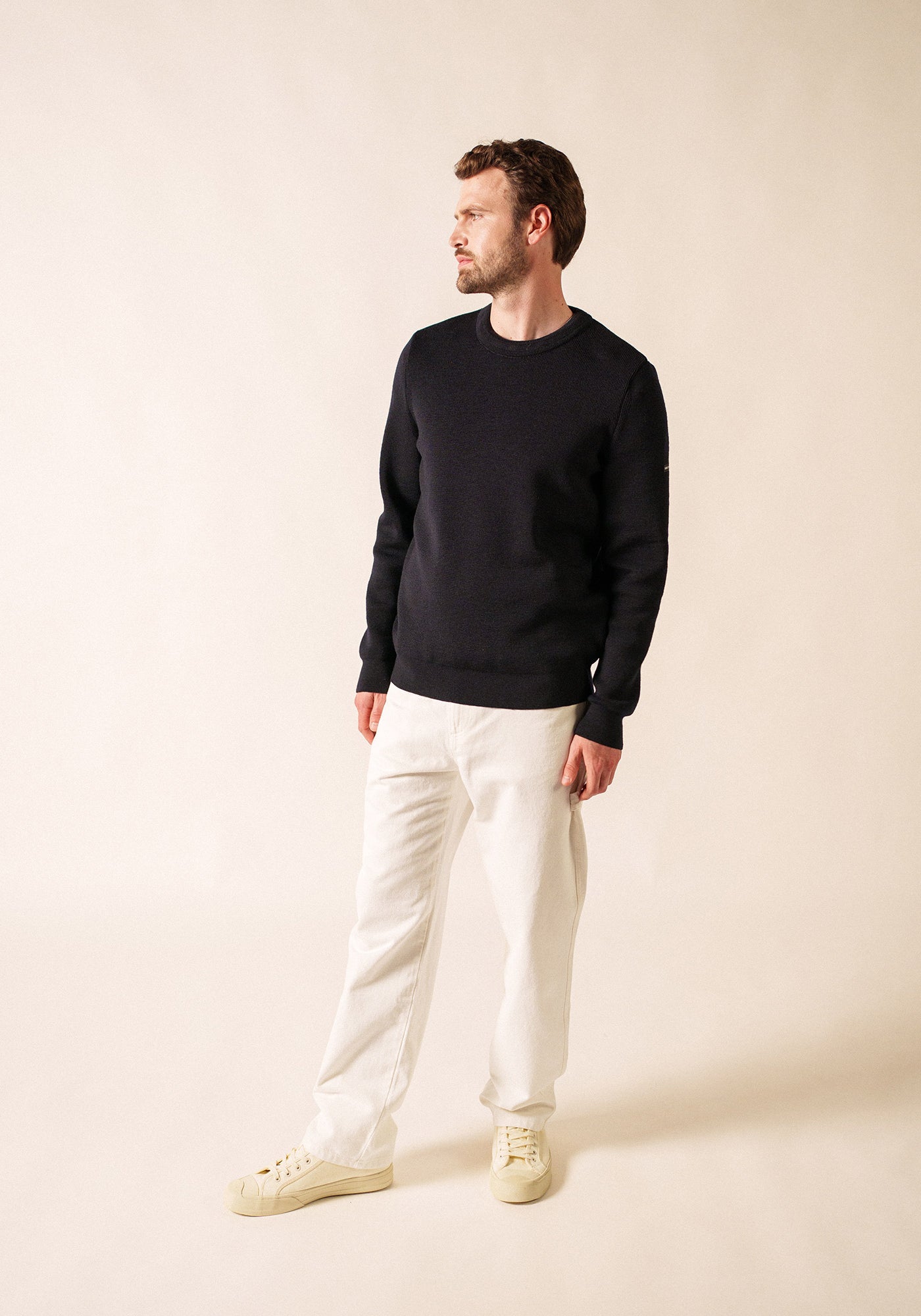 Locronan III Crew Neck Sweater (NAVY)