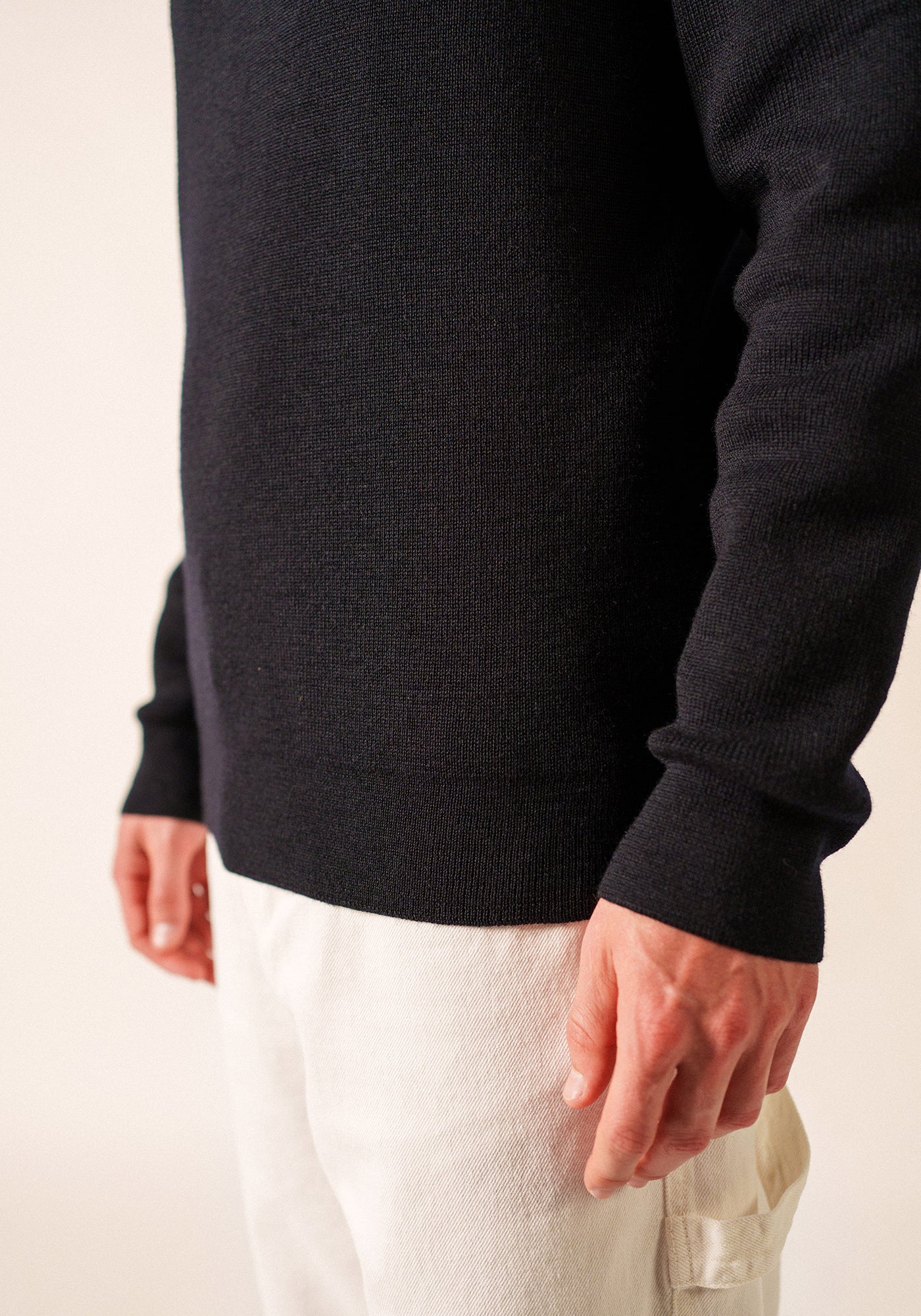 Locronan III Crew Neck Sweater (NAVY)