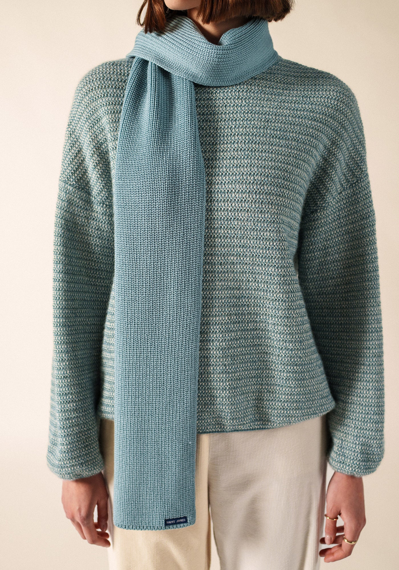CANOE - Soft Wool Scarf (LIGHT COASTAL BLUE)