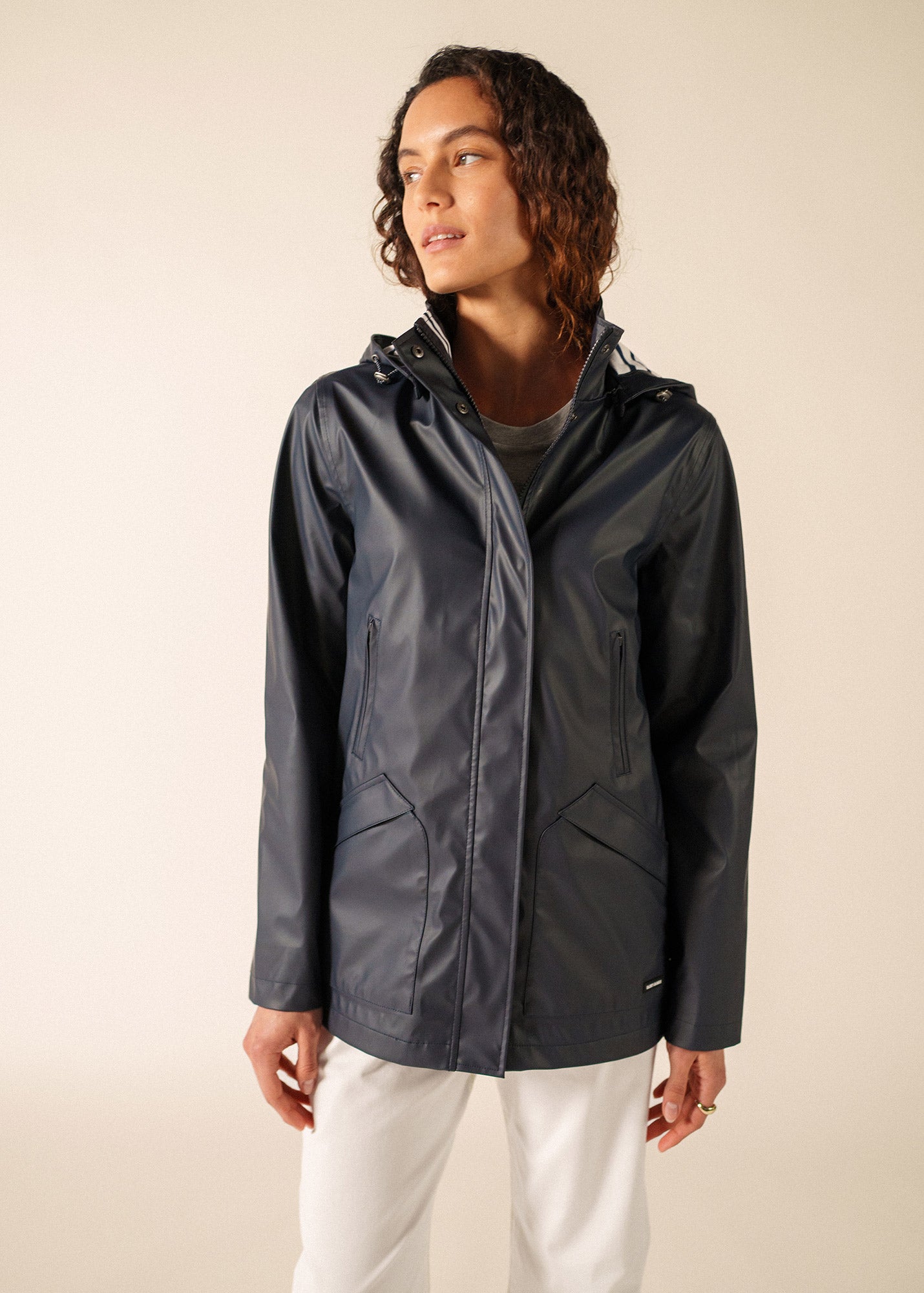 STE MORGANE - Waterproof Raincoat with Hood | Saint James