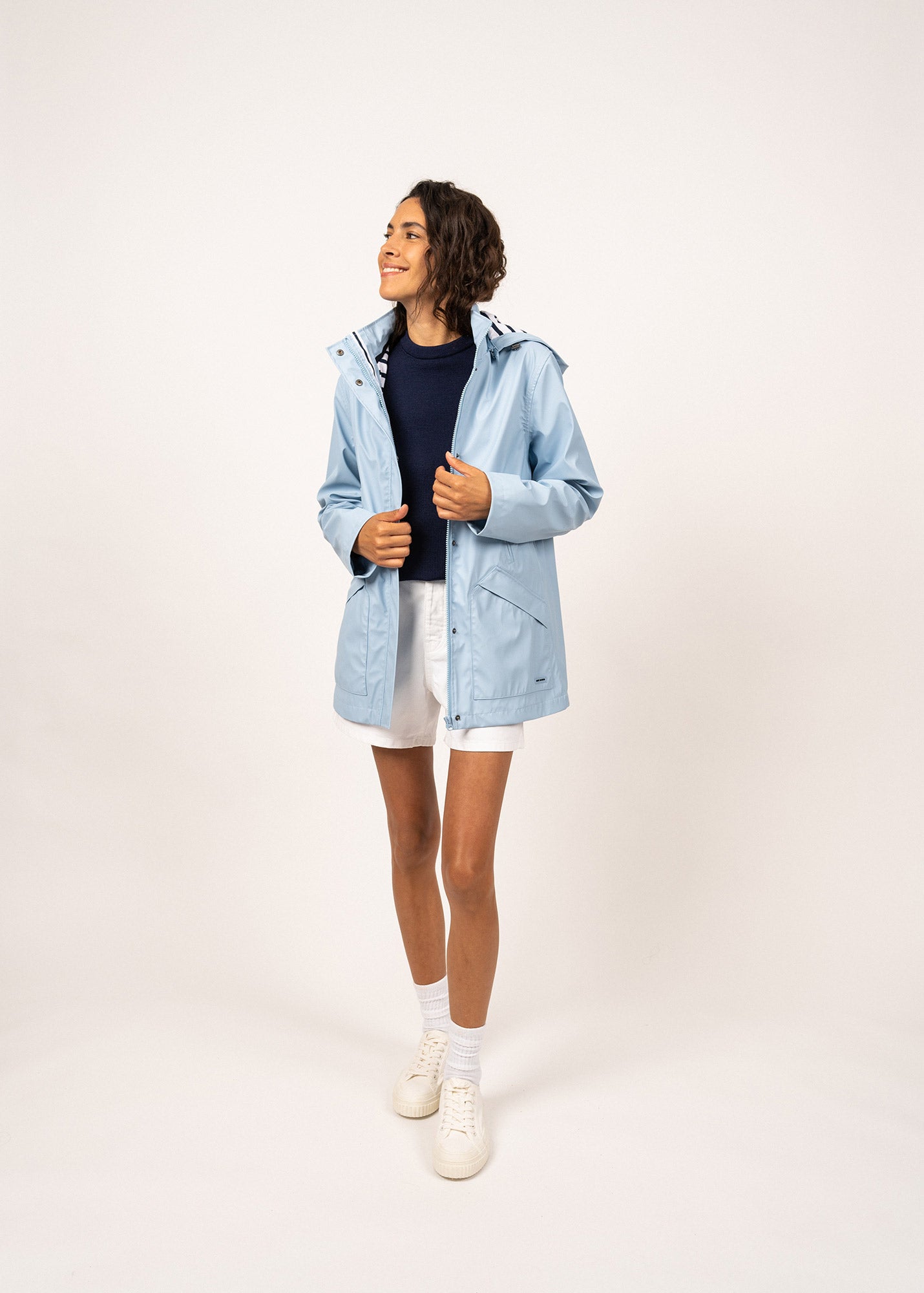 STE MORGANE - Waterproof Raincoat with Hood | Saint James