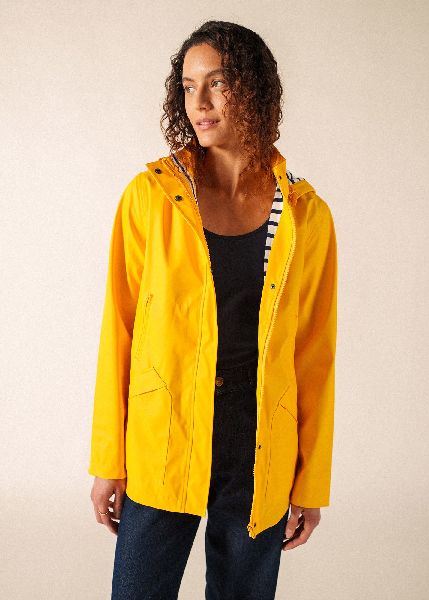 STE MORGANE - Waterproof Raincoat with Hood | Saint James