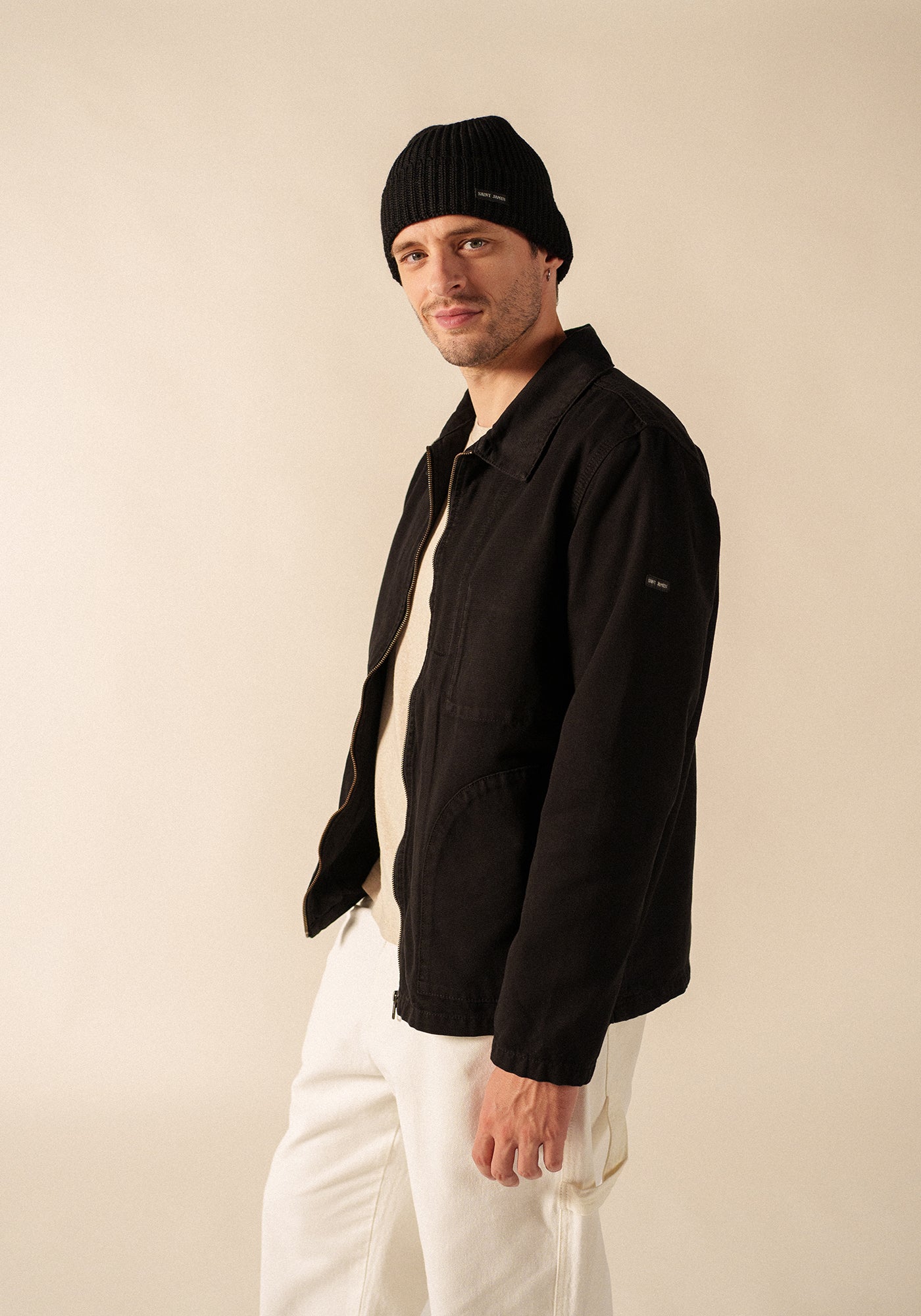 Canot Purl Knit Beanie (BLACK)