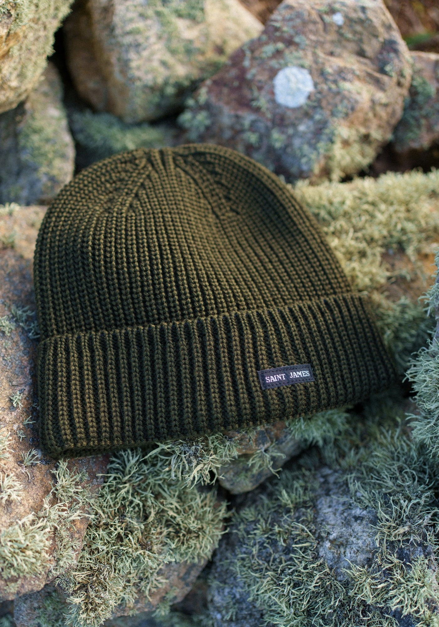 CANOT Purl Knit Beanie (MOSS GREEN)