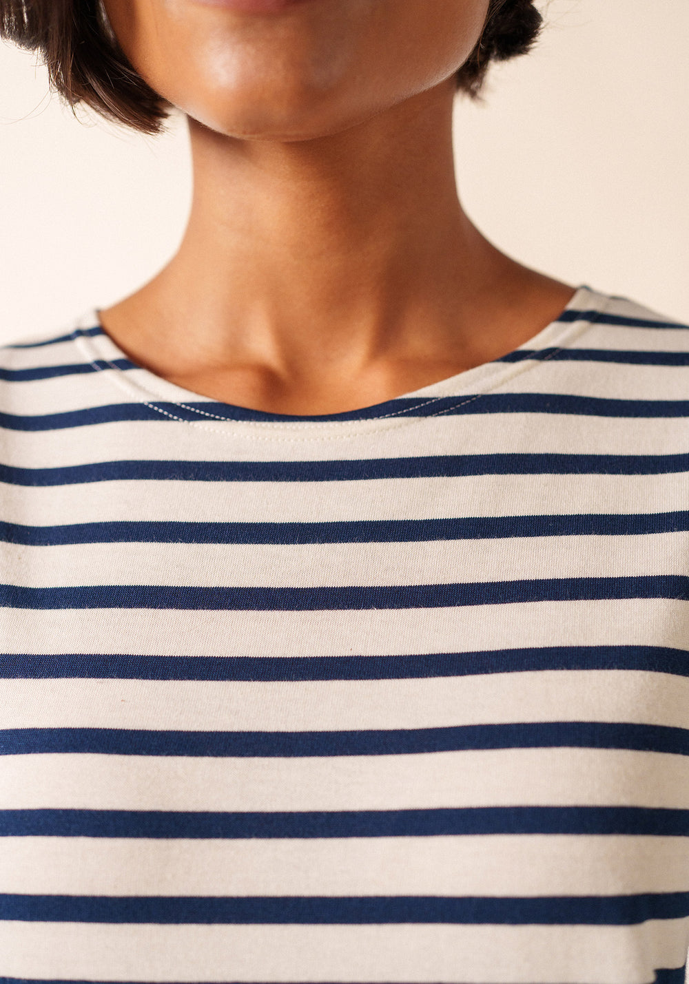 Levant Breton Shirt (ECRU / NAVY)