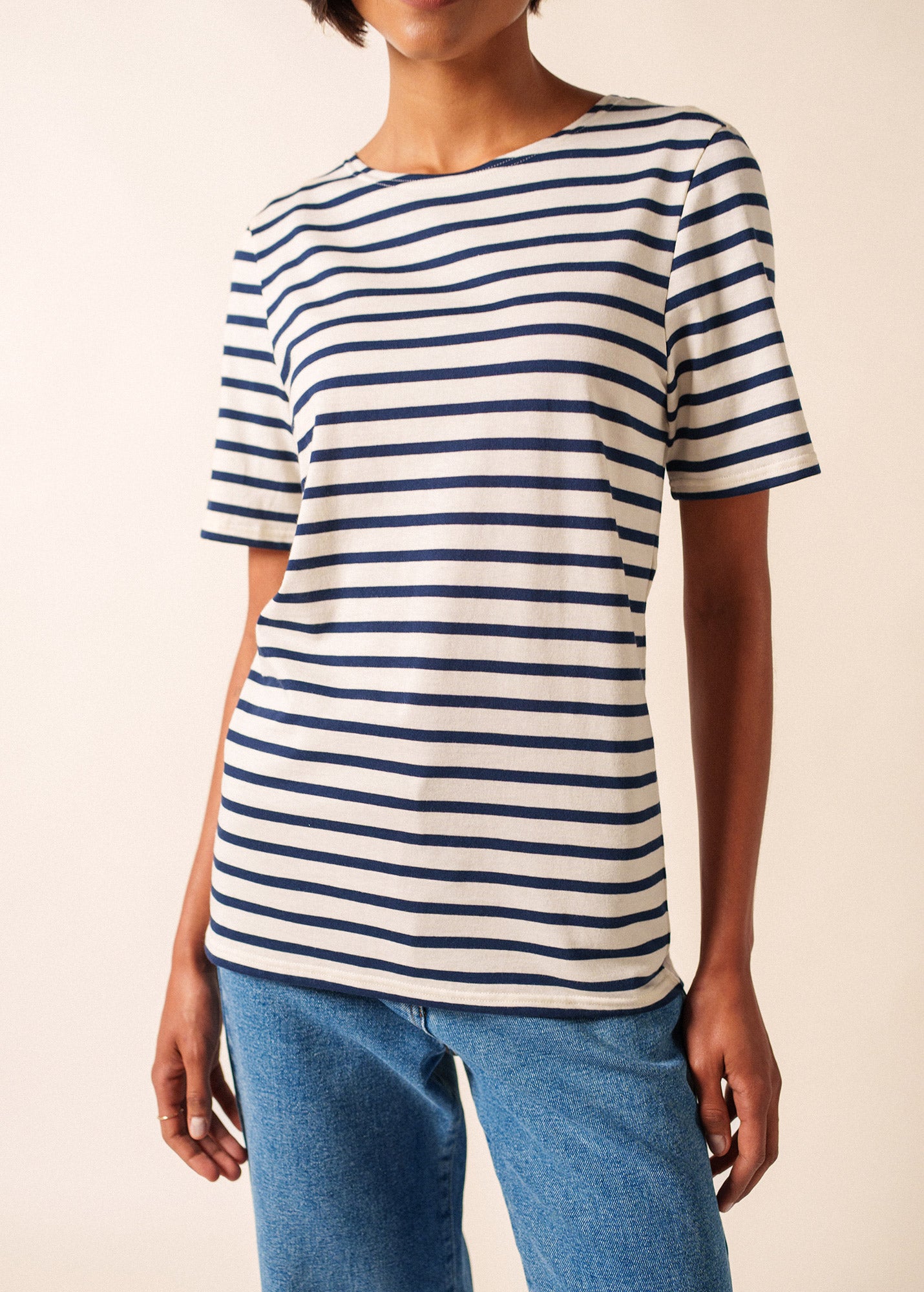 Breton Stripe Shirt - Levant Modern - Soft Cotton Unisex Fit