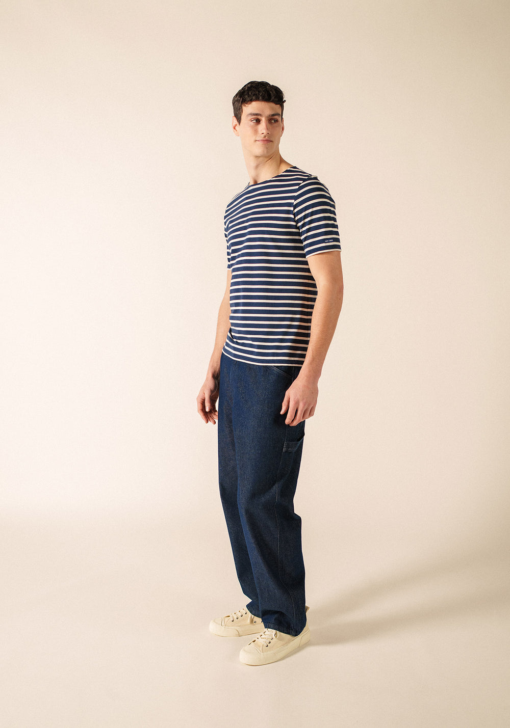 LEVANT MODERN Breton Shirt (NAVY / ECRU)