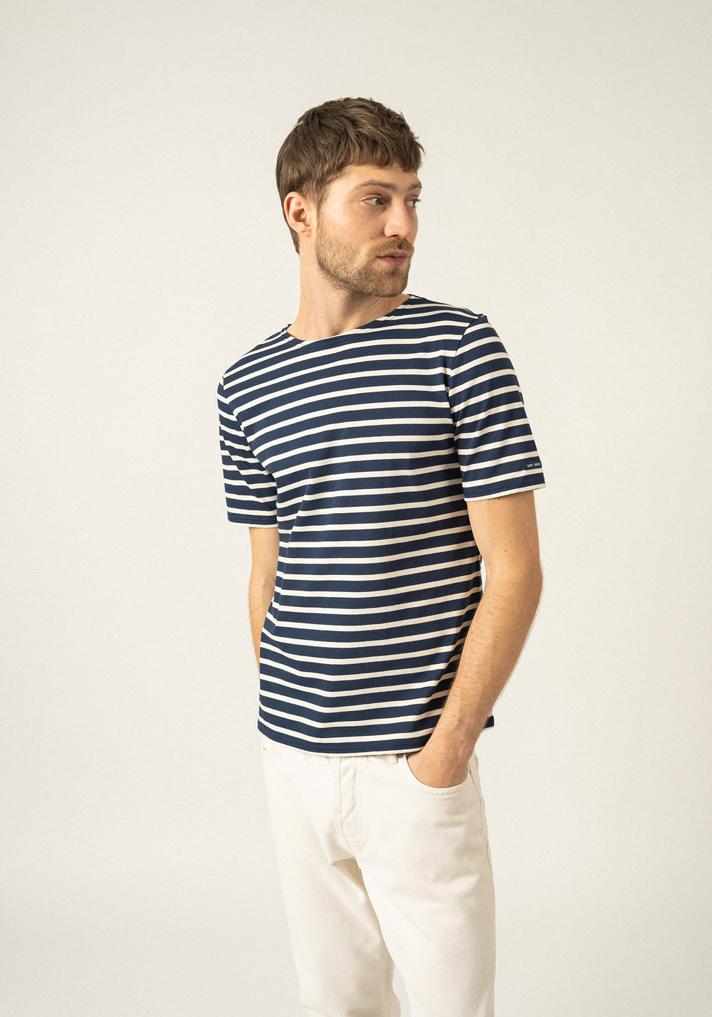 Levant Breton Shirt (NAVY / ECRU)