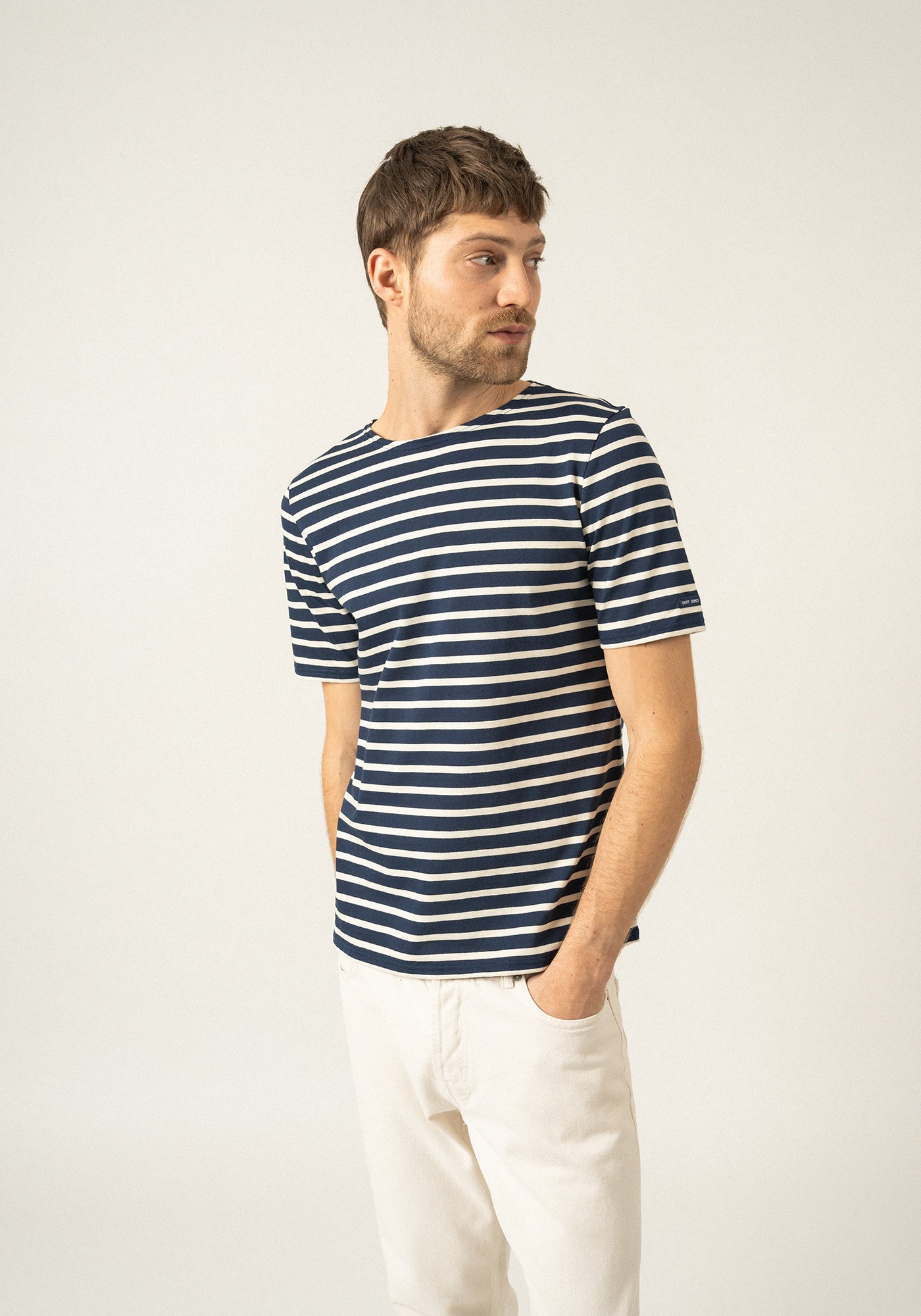 Levant Breton Shirt (NAVY / ECRU)