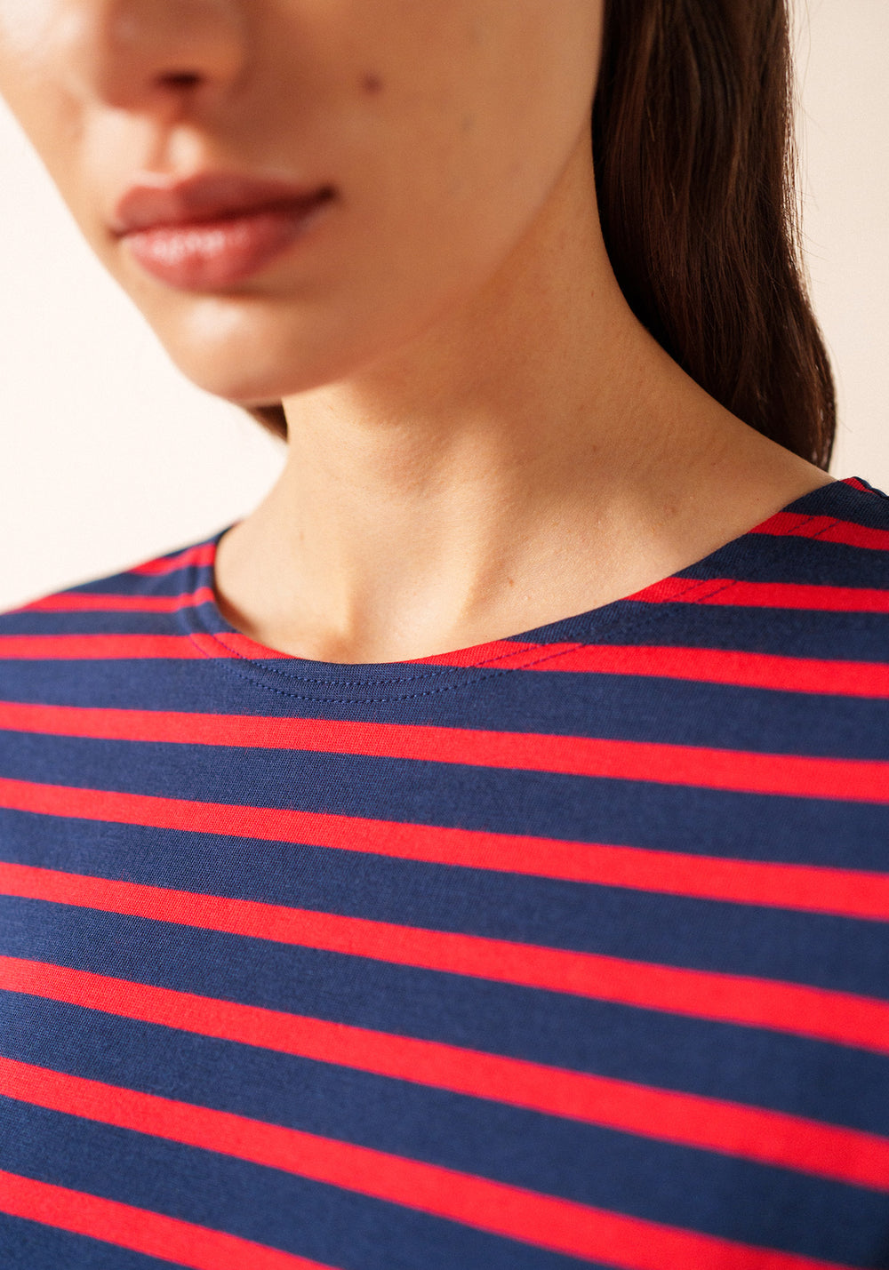 Levant Breton Shirt (NAVY / RED)