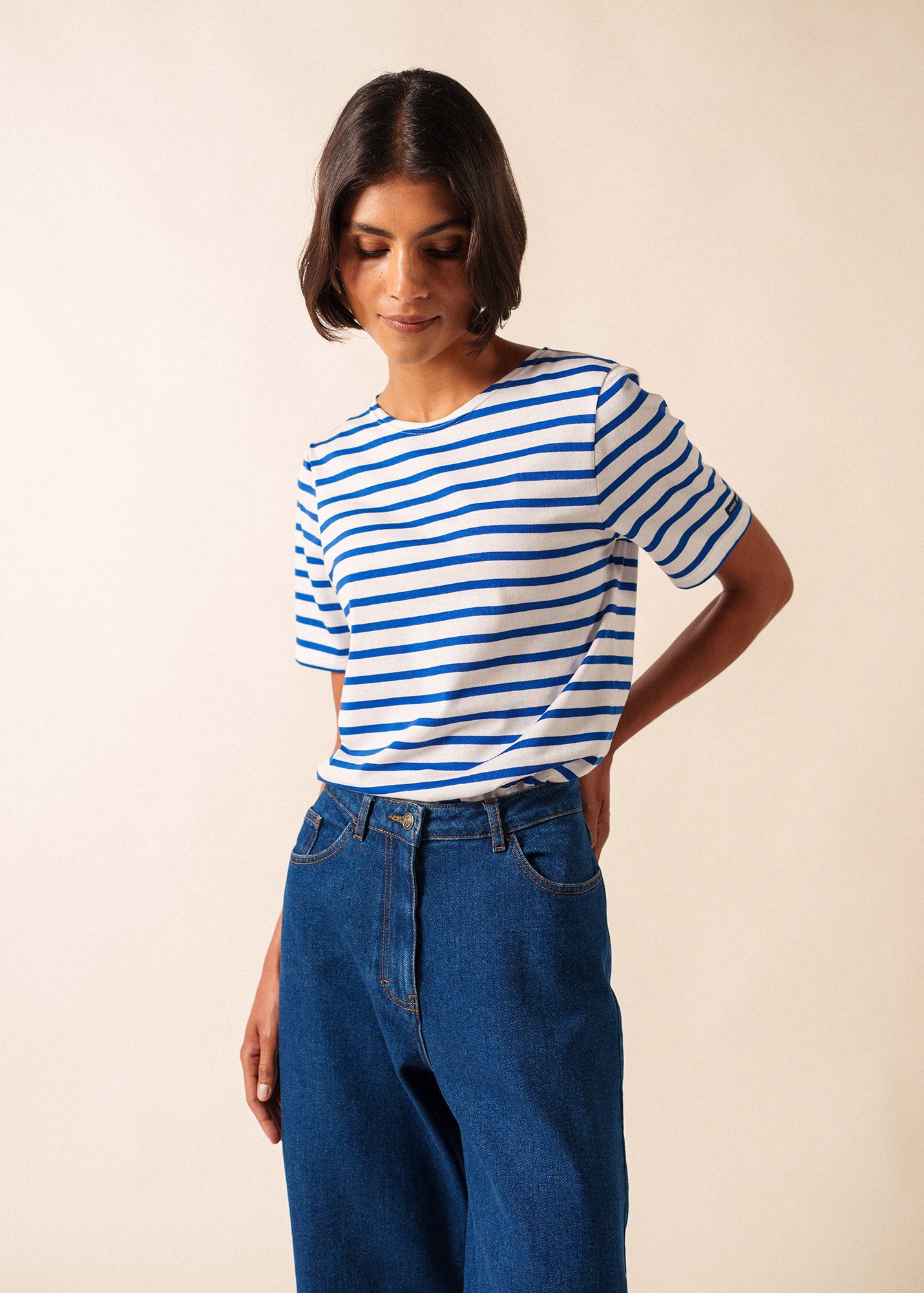 Breton Stripe Shirt - Levant Modern - Soft Cotton Unisex Fit