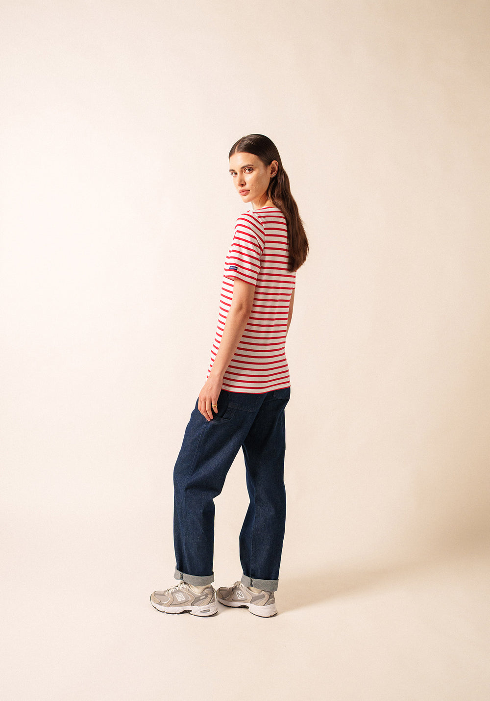 Levant Breton Shirt (WHITE / RED)