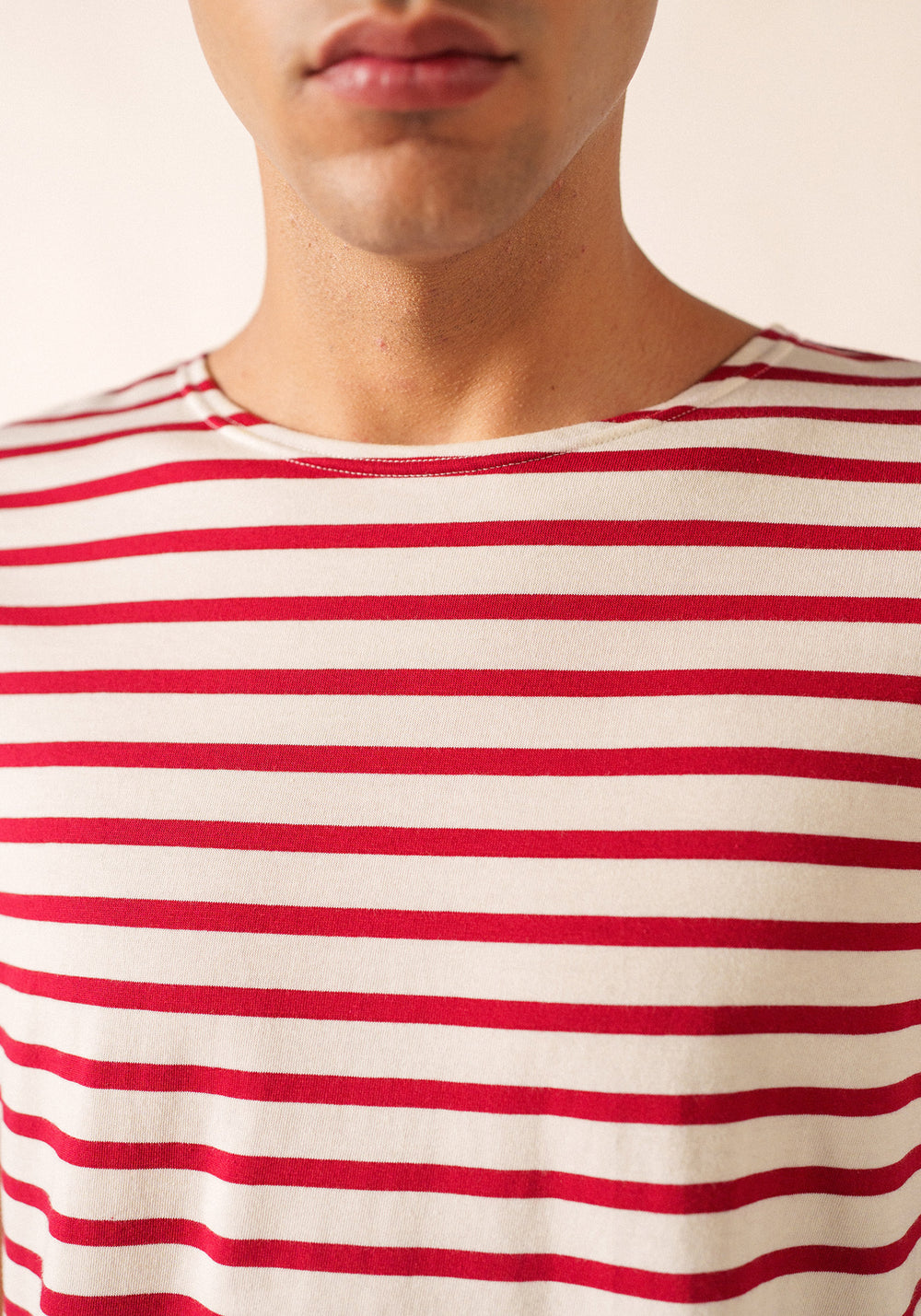 Levant Breton Shirt (ECRU / MAROON)