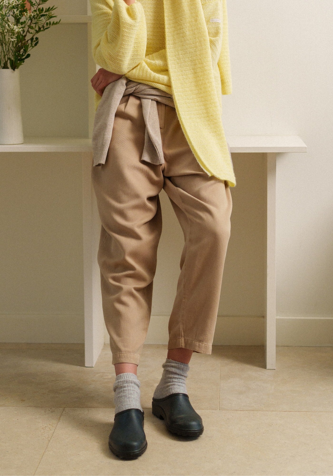 BARREL Pants (DARK BEIGE)