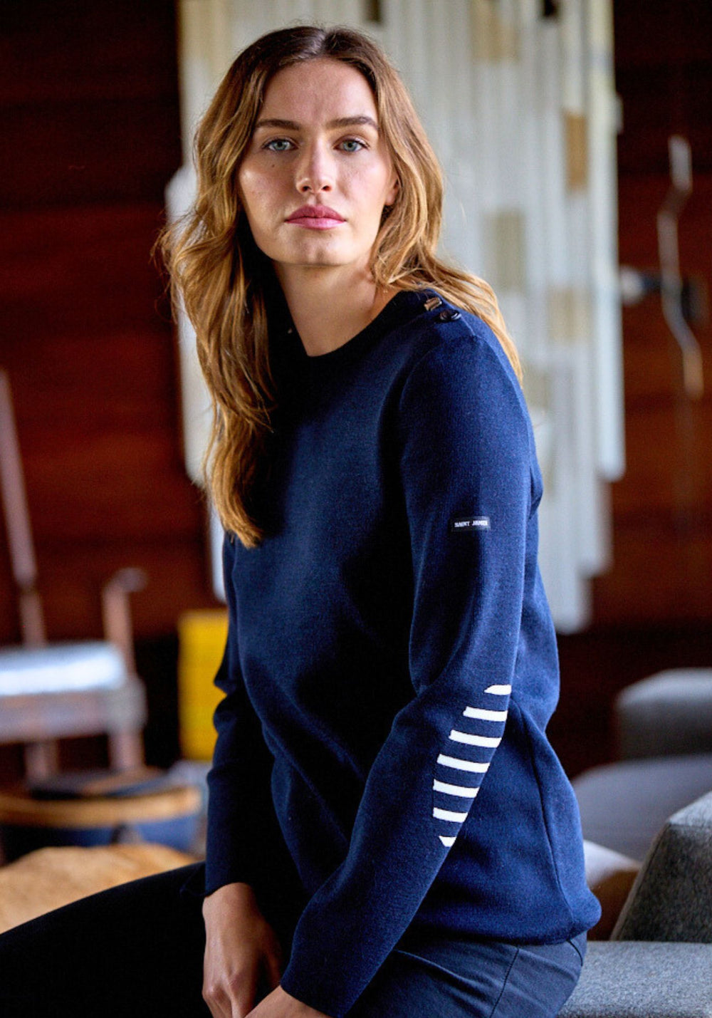 Bregancon Breton Sweater (NAVY)