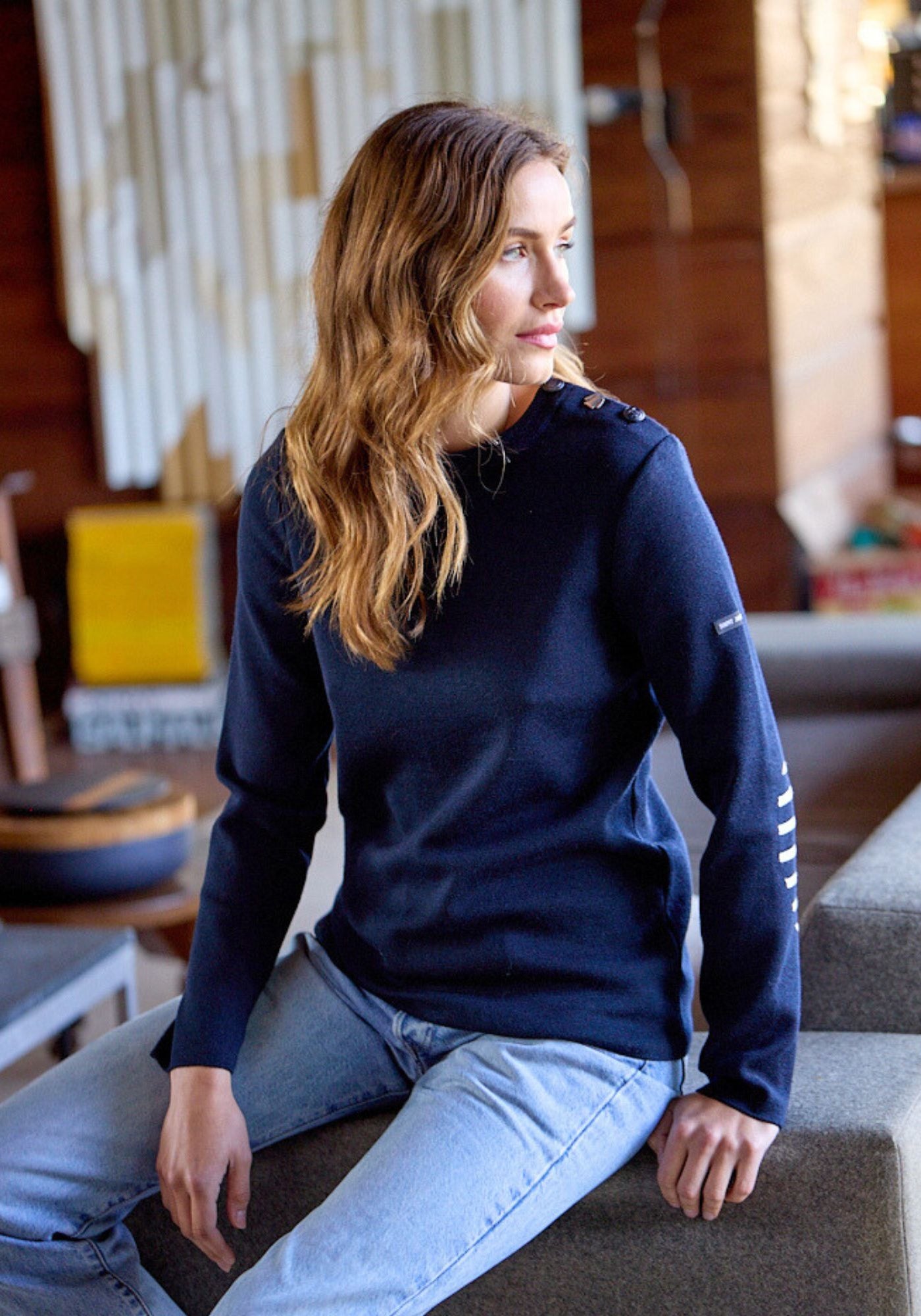 Bregancon Breton Sweater (NAVY)