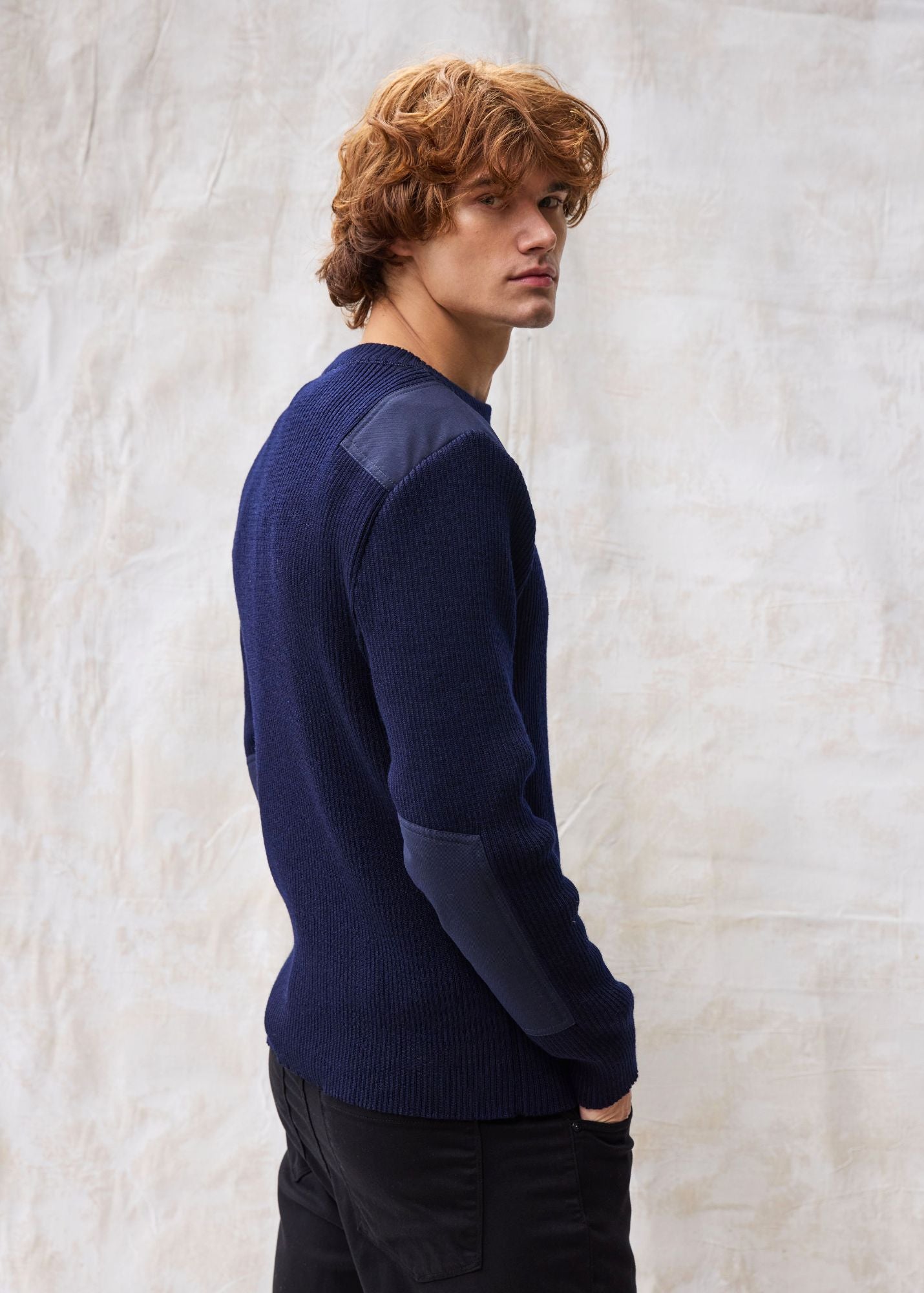 Condor II Breton Sweater (NAVY) • Saint James USA