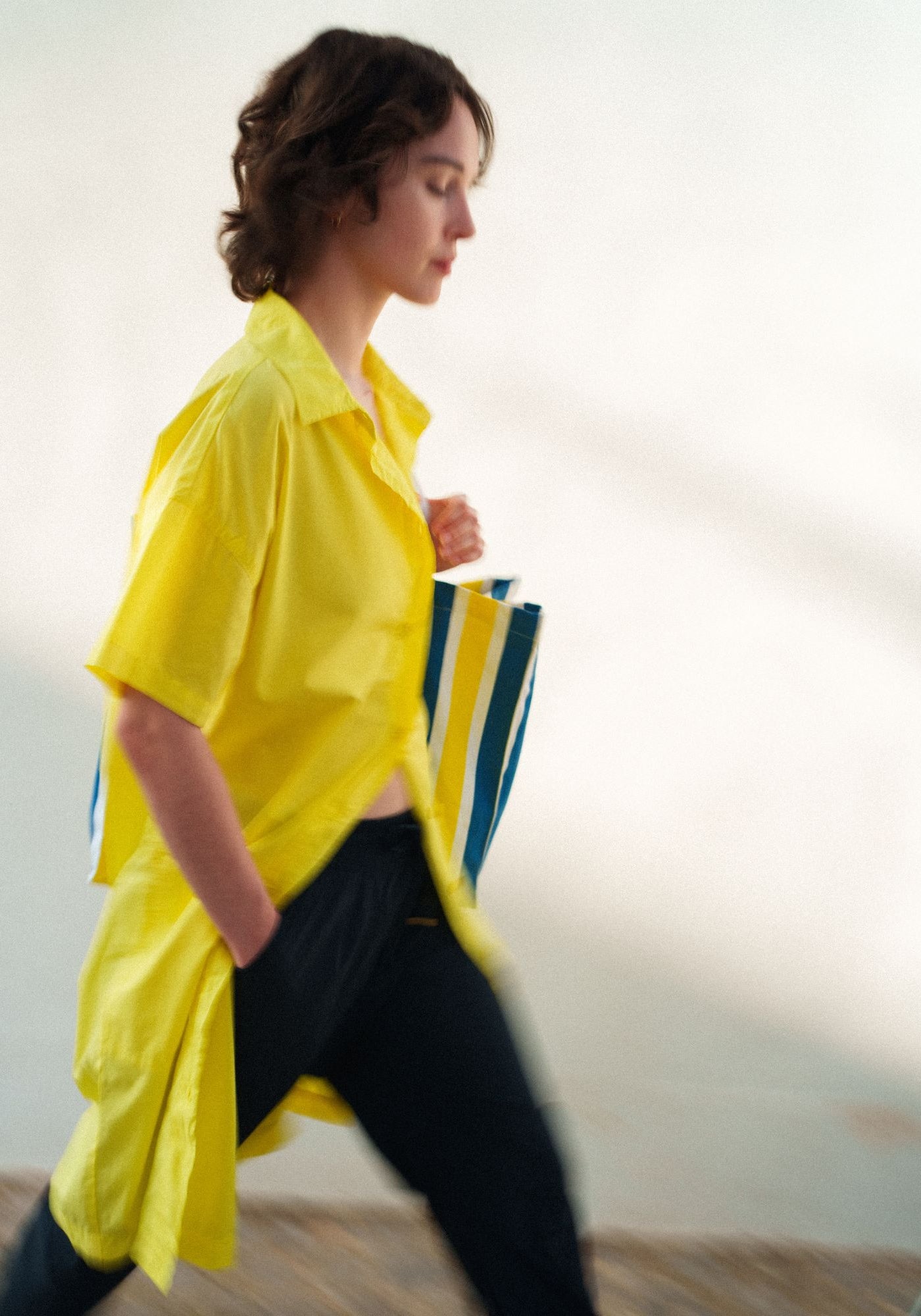 Coralie Shirt Dress  (YELLOW)