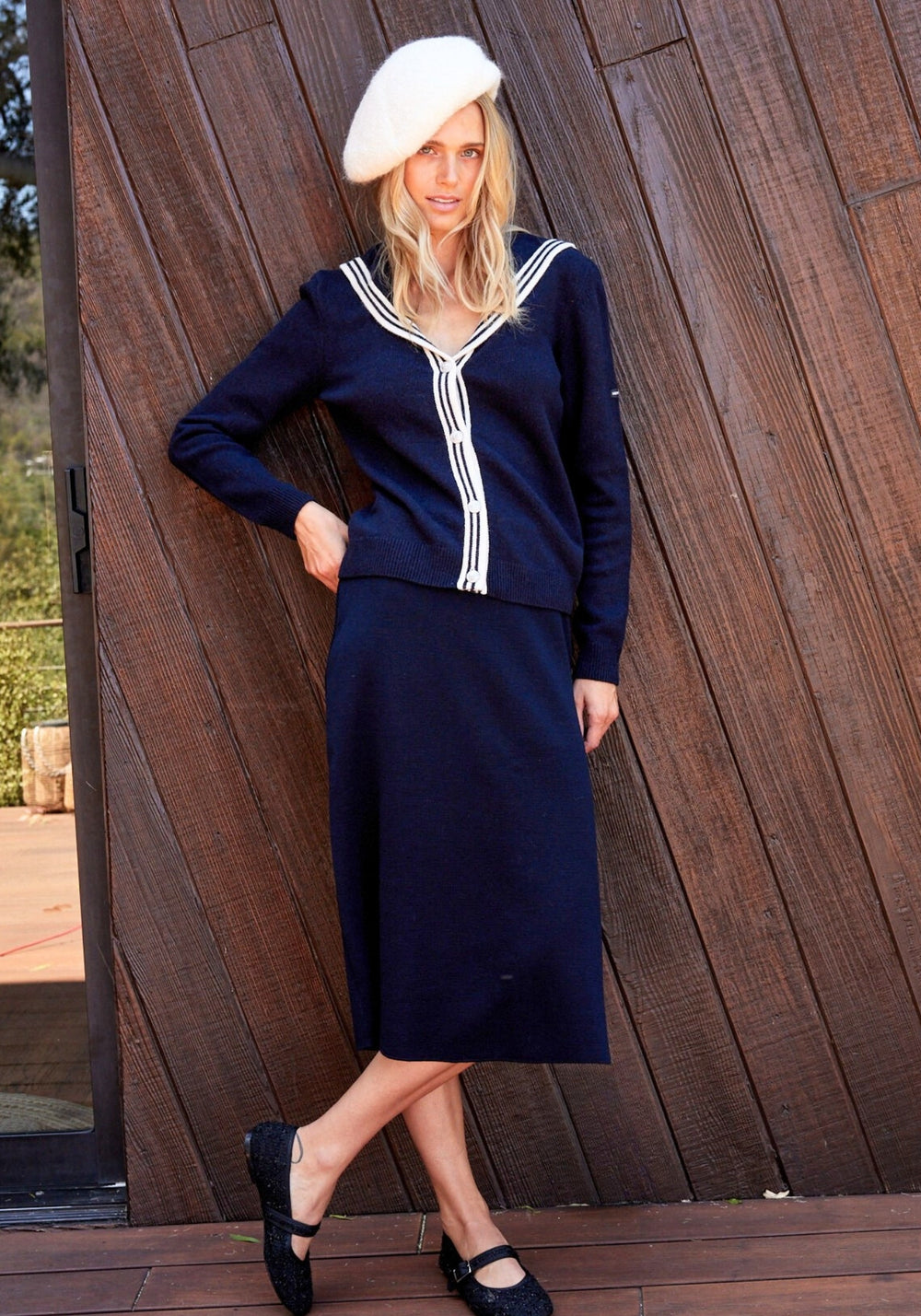 Cabestan Skirt x Isabelle Ballu (NAVY)