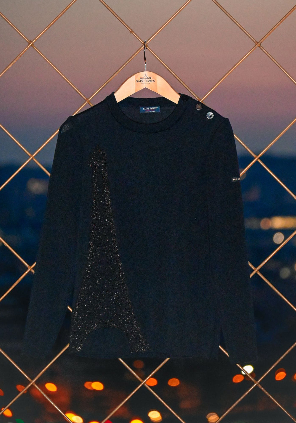 Bregancon Eiffel Breton Sweater (NAVY / BRONZE)