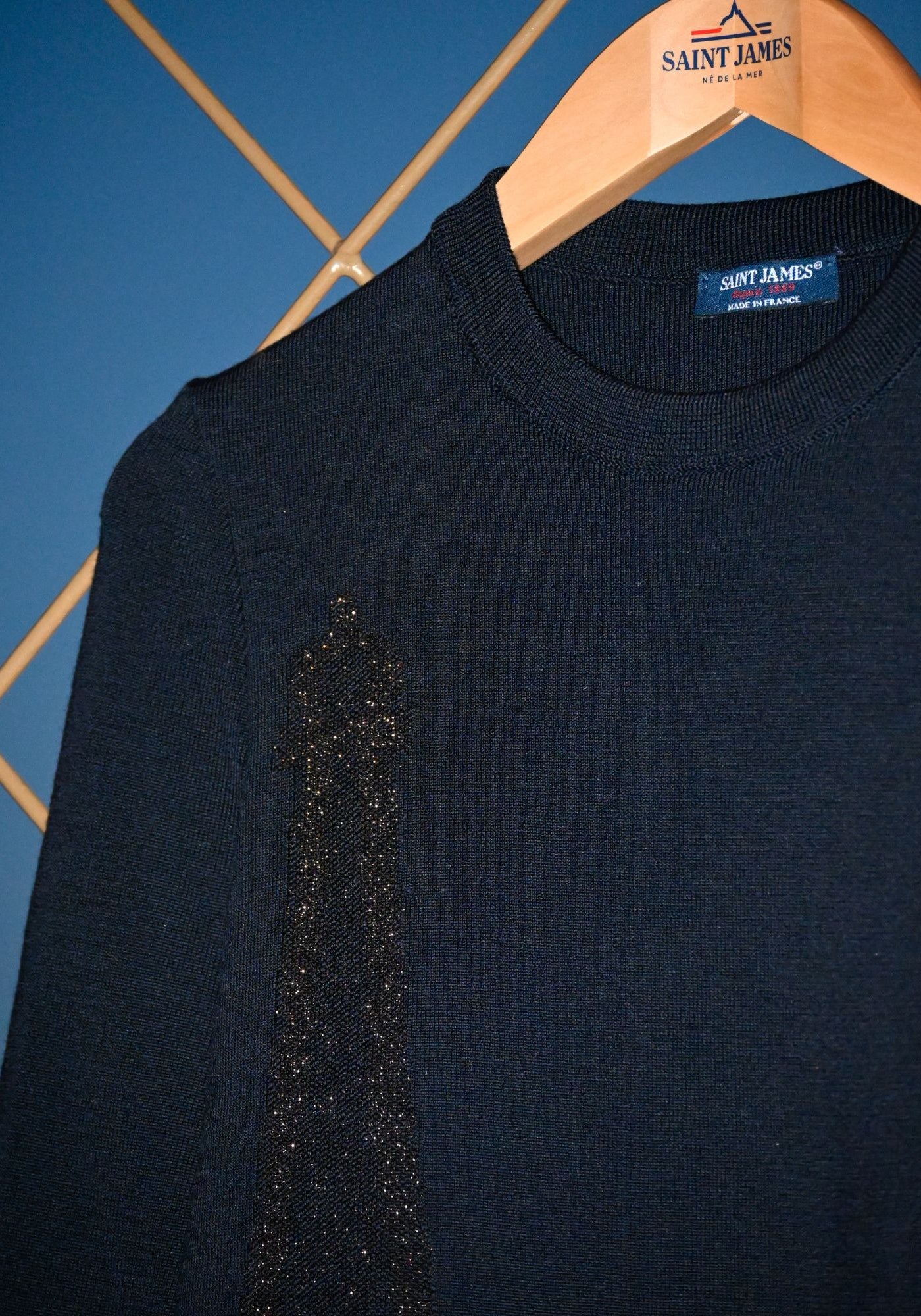 Bregancon Eiffel Breton Sweater (NAVY / BRONZE)